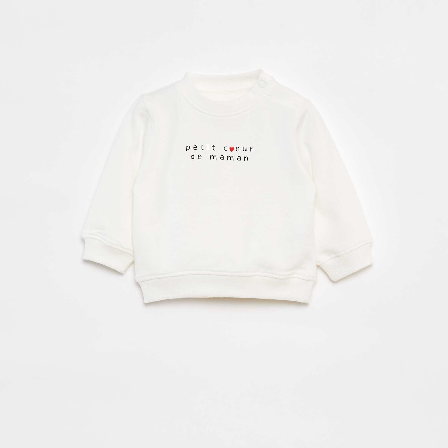 Long-sleeved sweatshirt with print WHITE