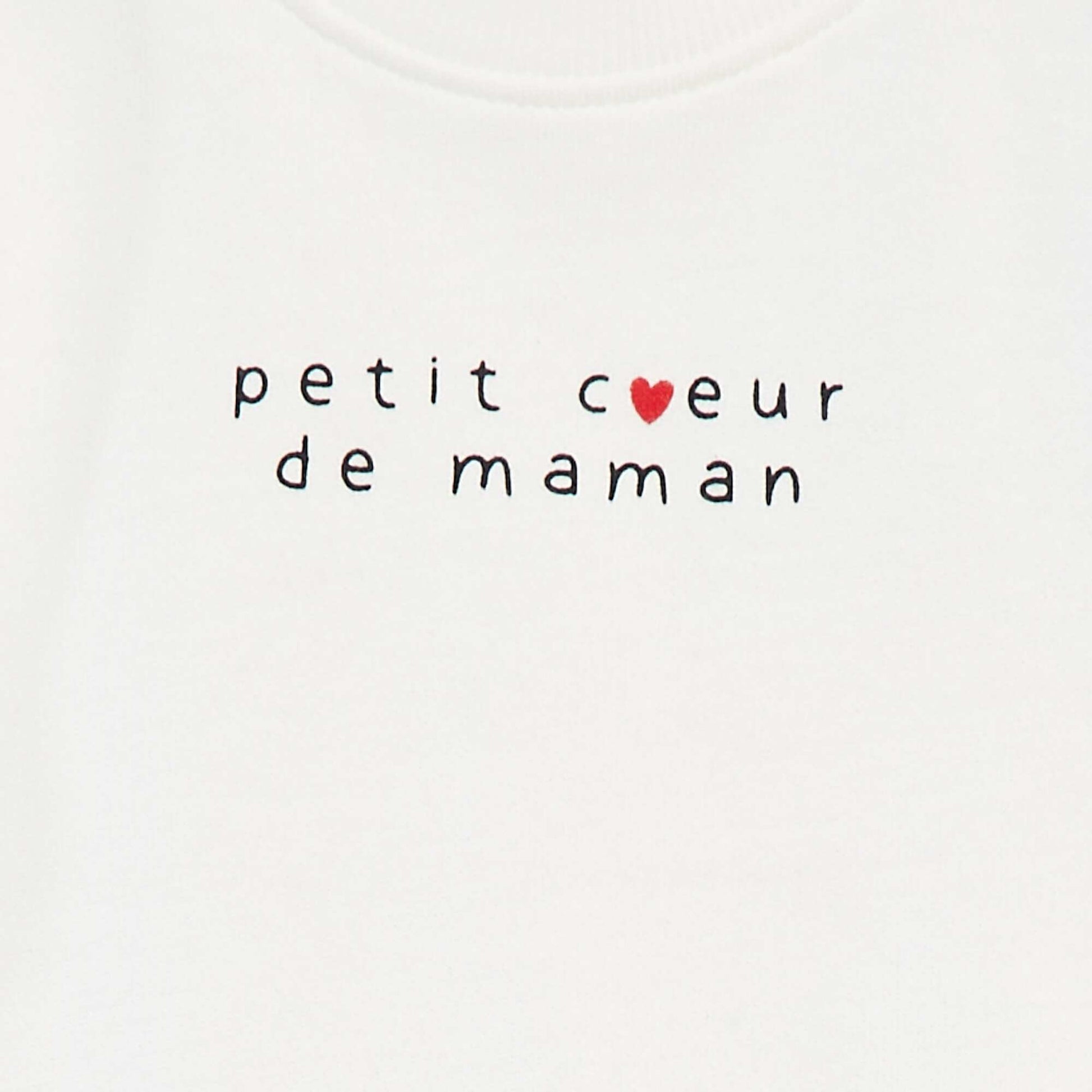 Long-sleeved sweatshirt with print WHITE