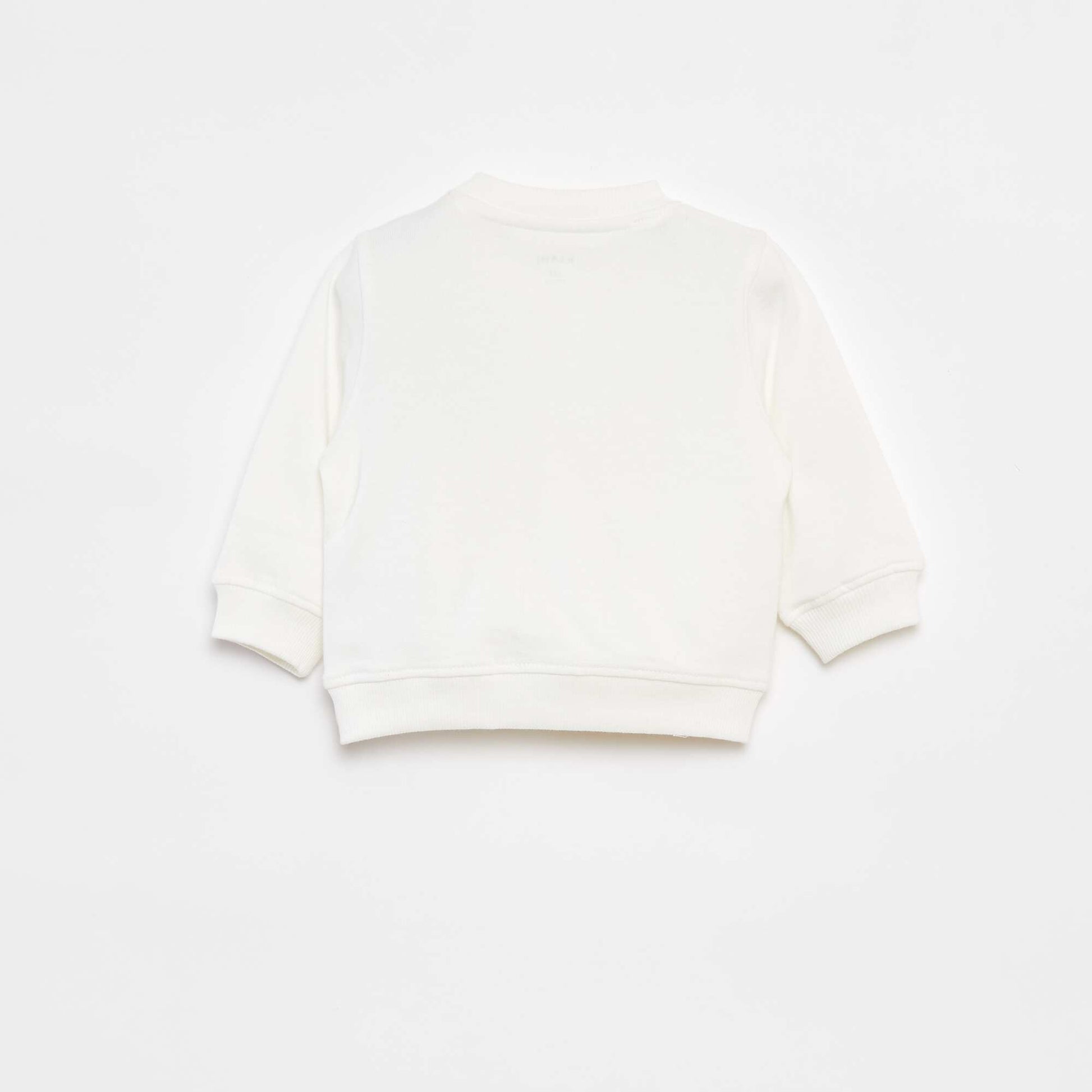 Long-sleeved sweatshirt with print WHITE