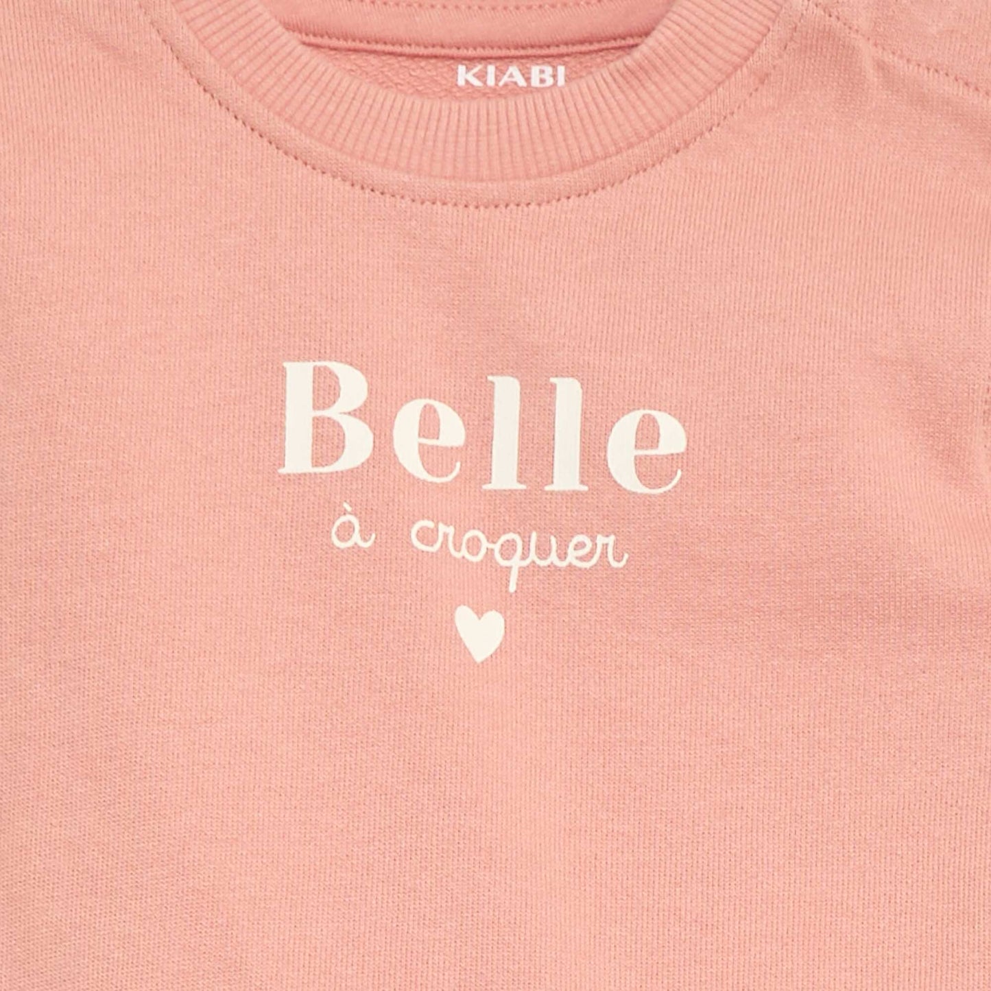 Long-sleeved sweatshirt with print PINK