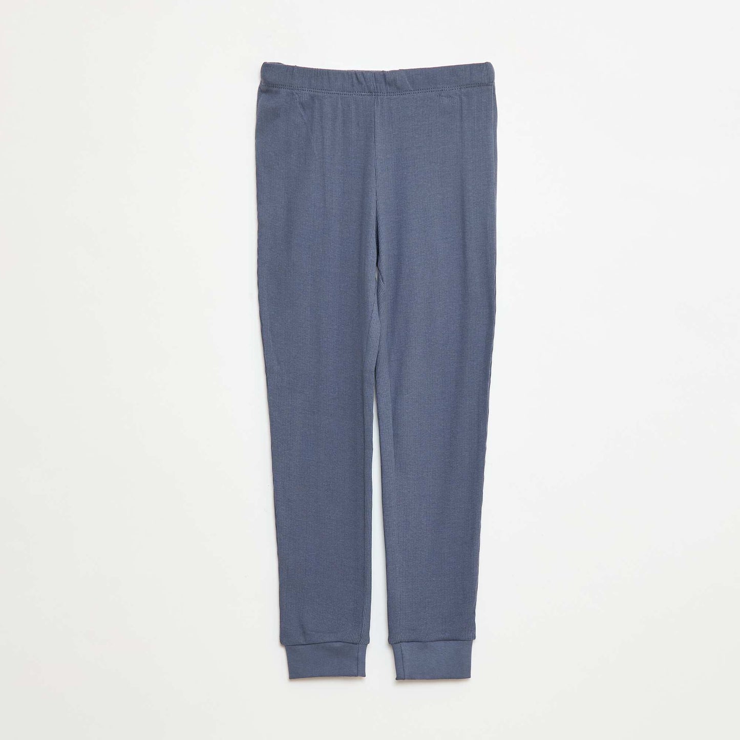 Ribbed T-shirt + Pants Pajama Set - 2 pieces GREY