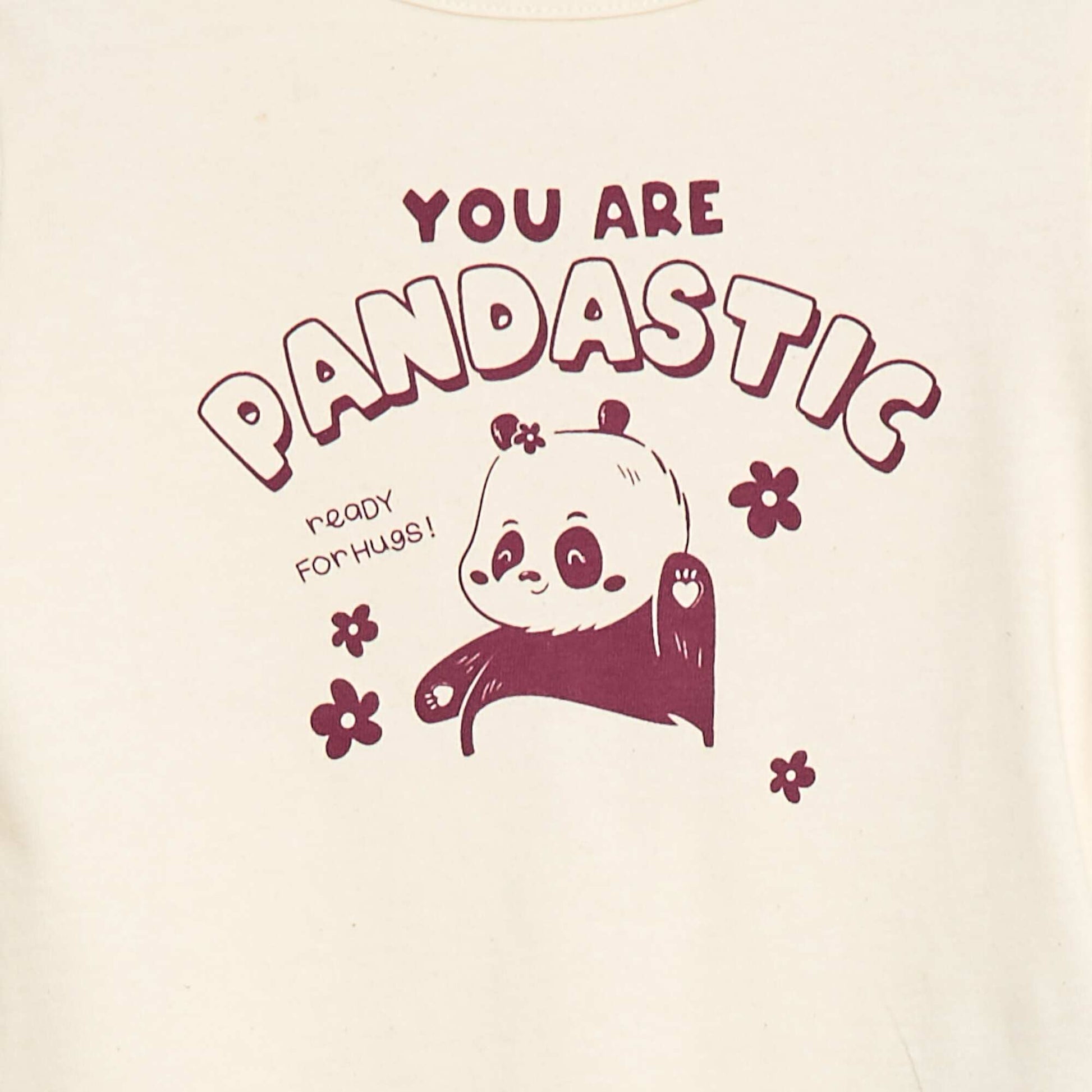 Printed T-shirt + Leggings Pyjama Set - 2 pieces BEIGE