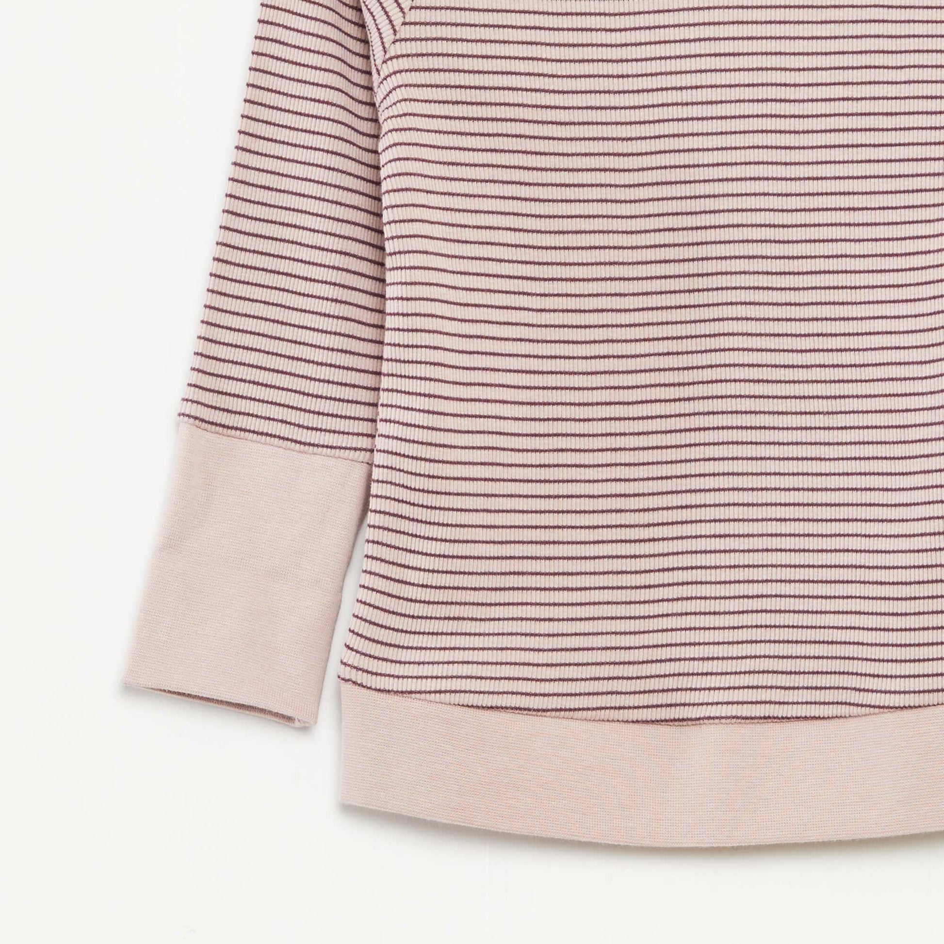 Striped T-shirt and trousers pyjama set - 2-piece set PURPLE