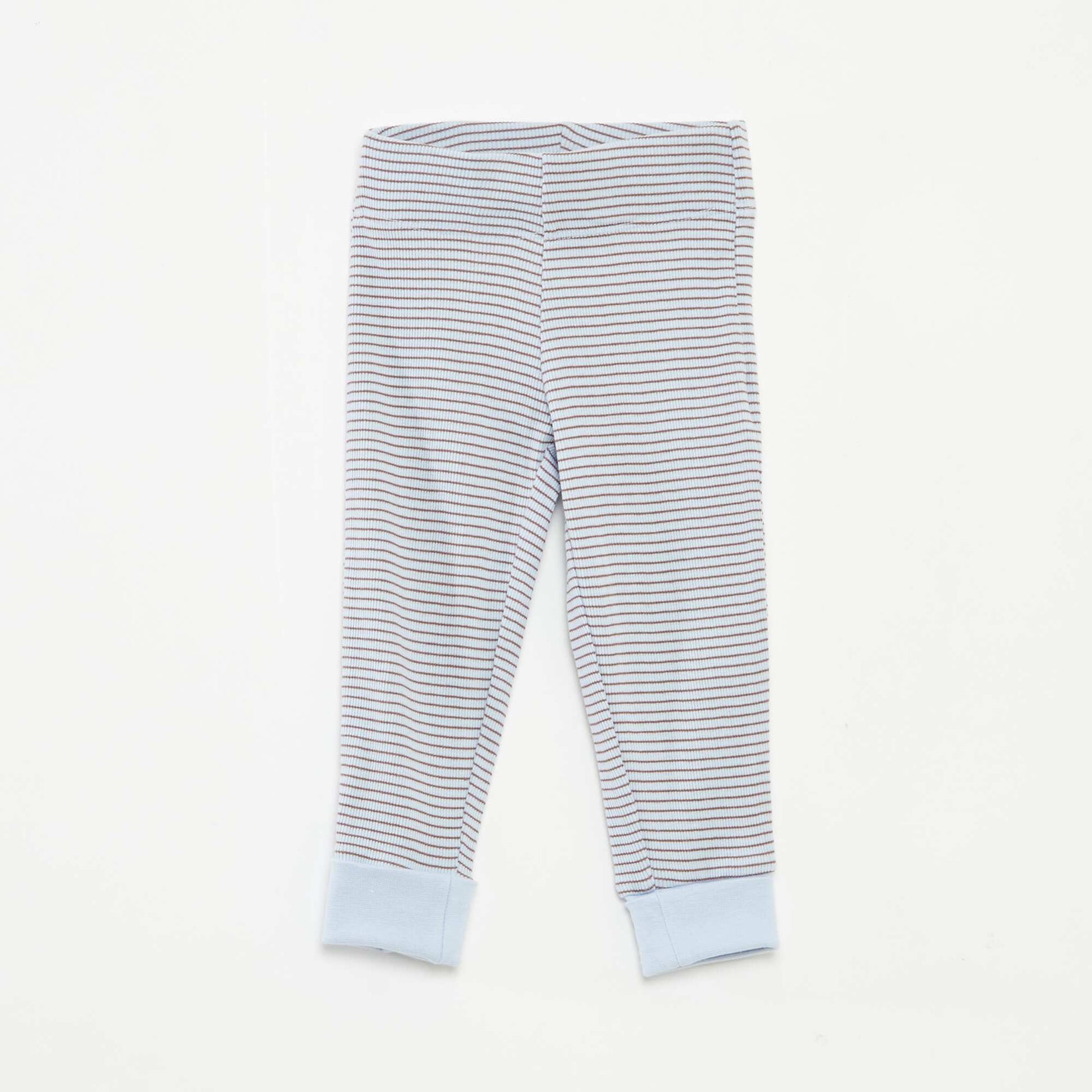 Striped T-shirt and trousers pyjama set - 2-piece set BLUE