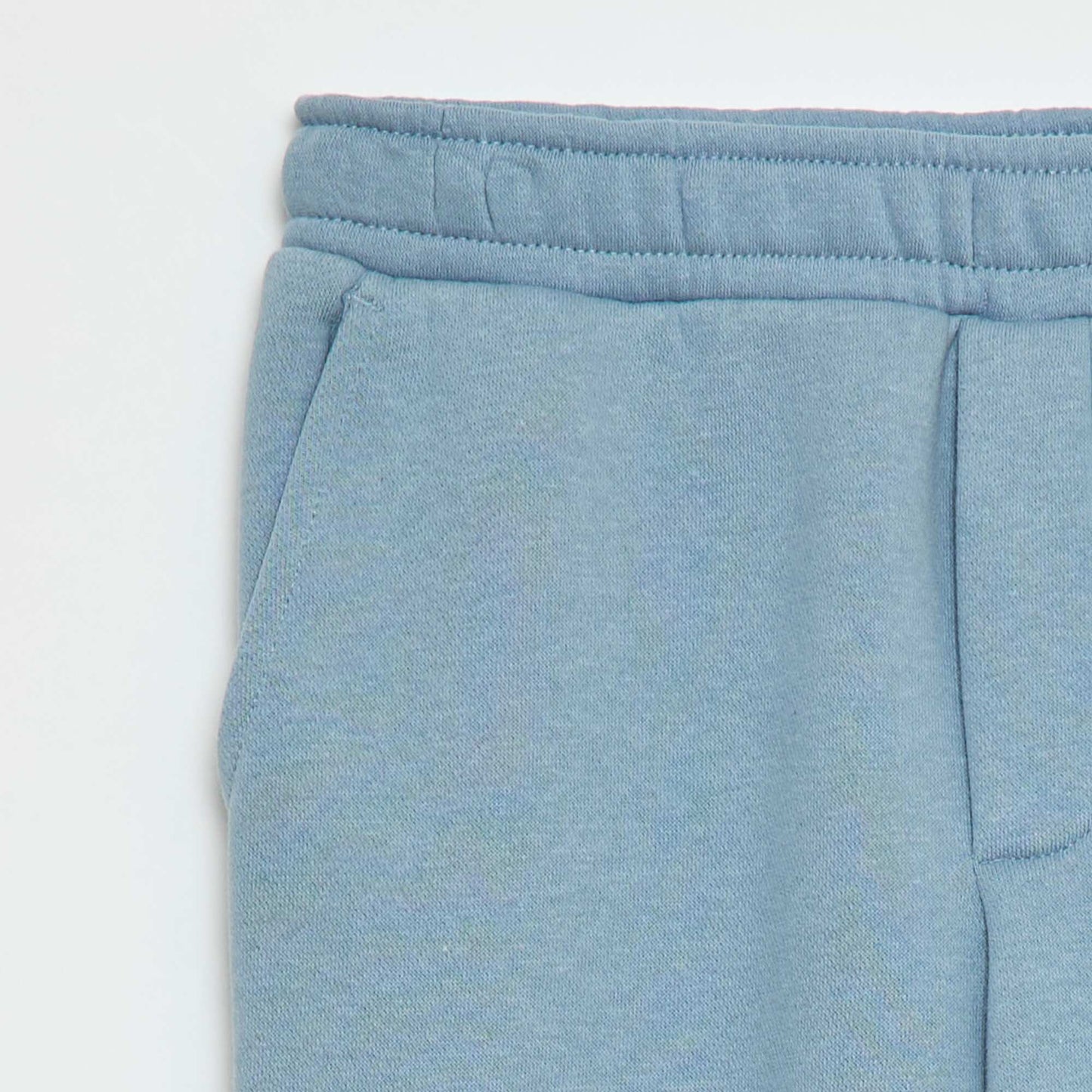 Multi-pocket sweatshirt fabric joggers BLUE