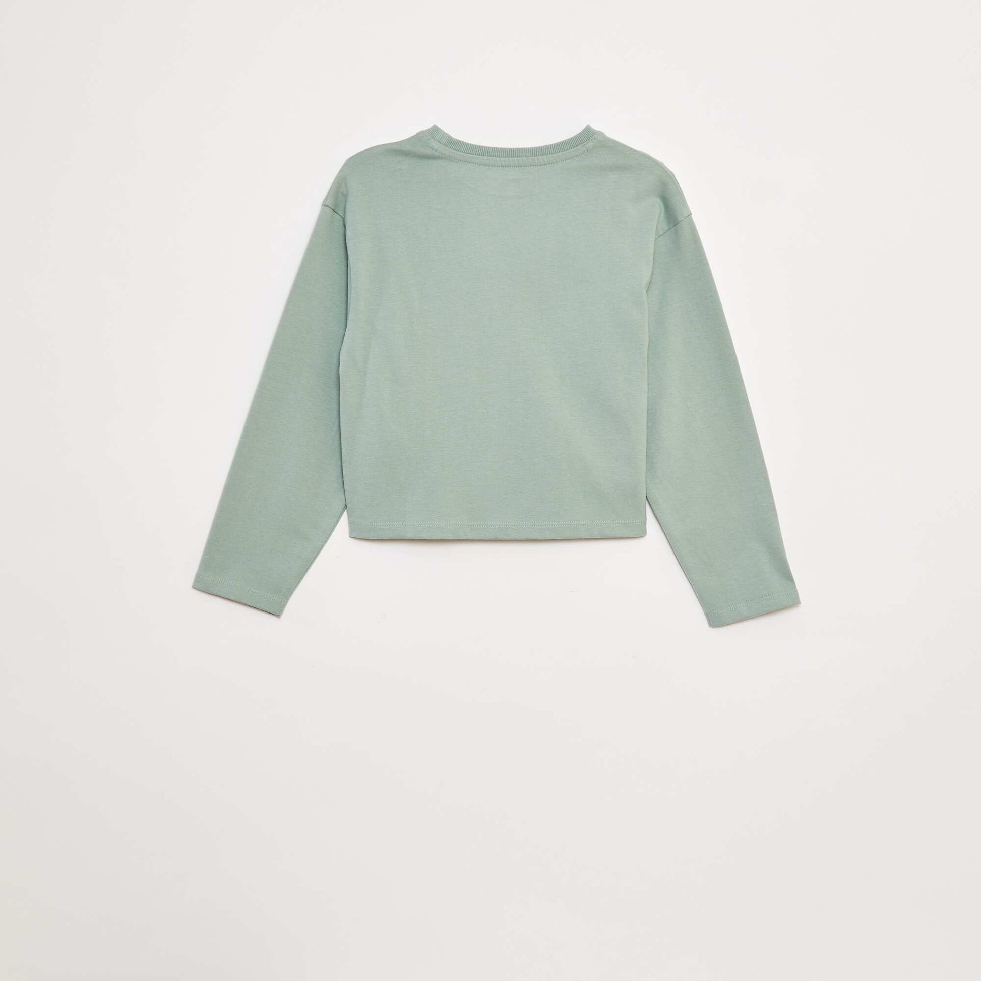 Long-sleeved jersey T-shirt GREEN