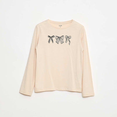 Printed T-shirt BEIGE