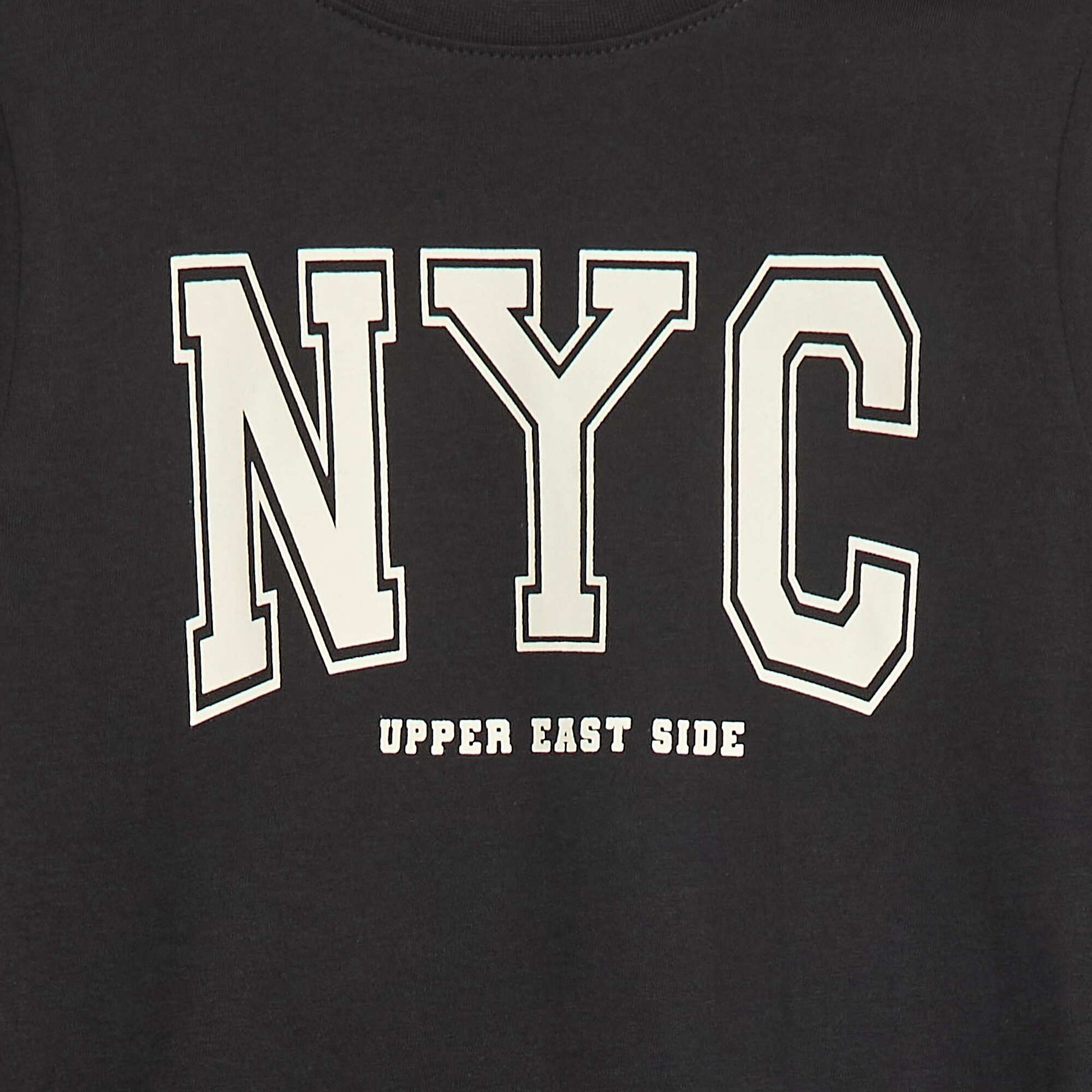 Long-sleeved T-shirt with cute print BLACK