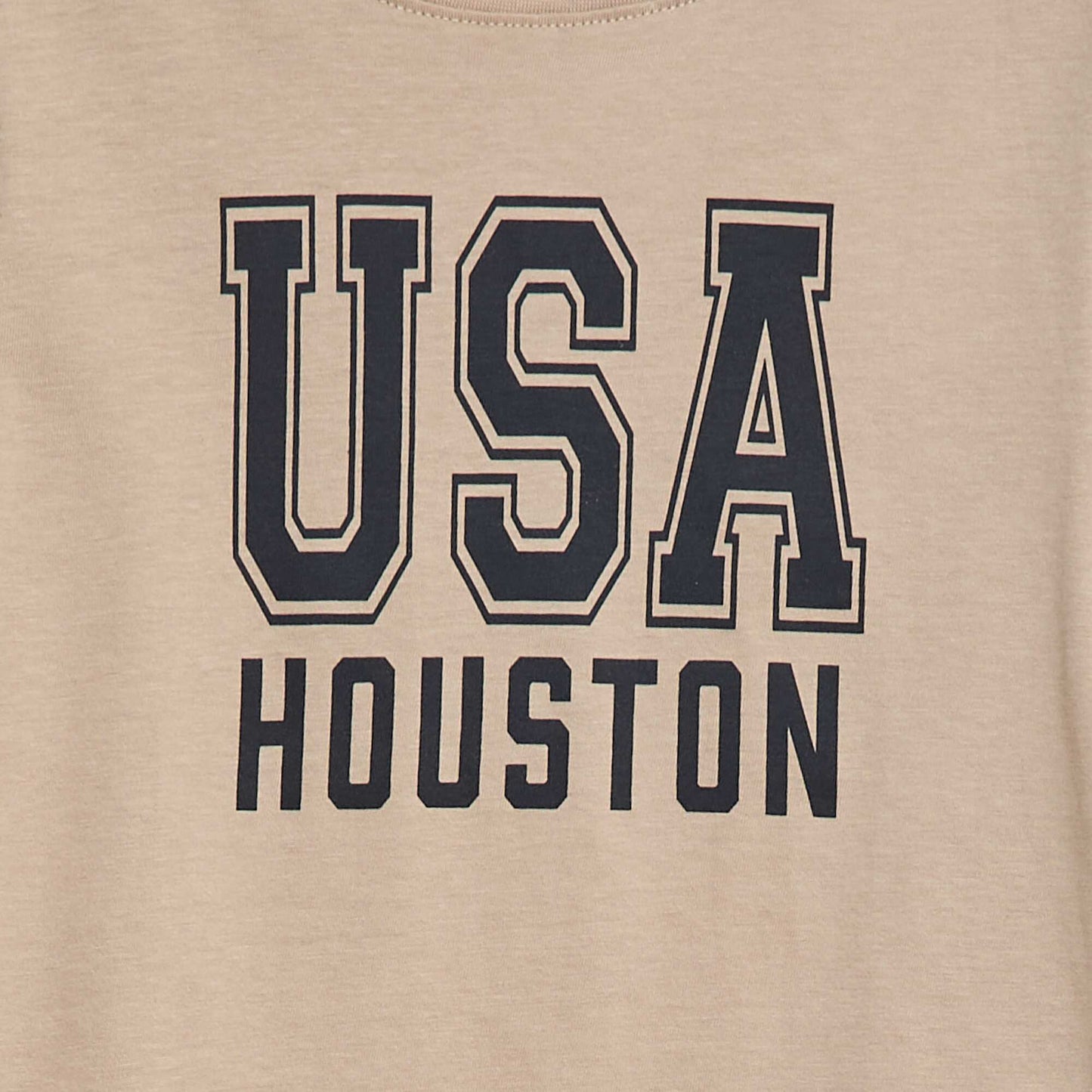 Long-sleeved T-shirt with cute print BEIGE