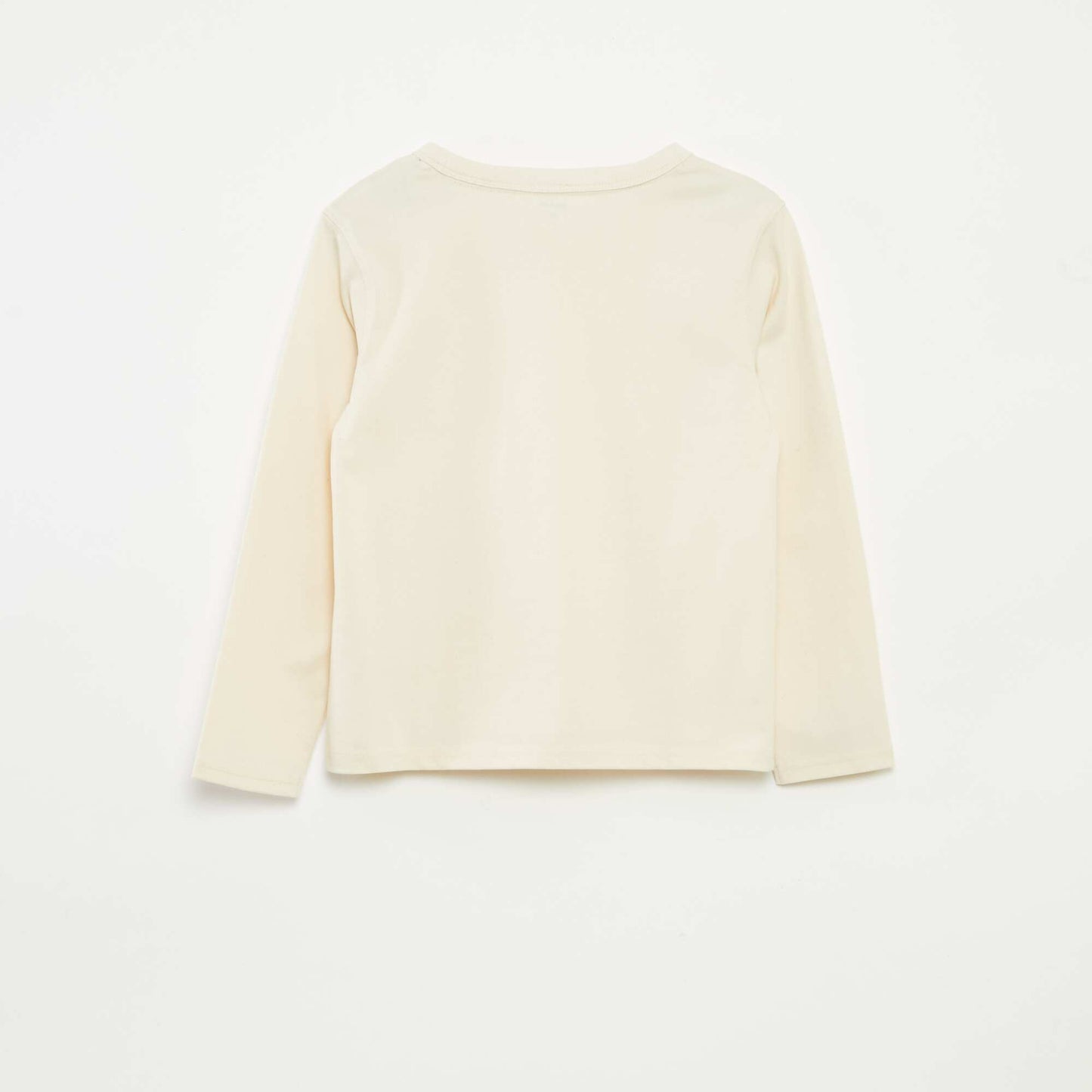 Plain long-sleeved T-shirt WHITE