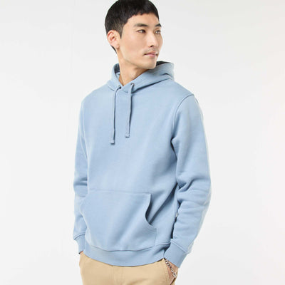 Brushed Fleece Hoodie with Kangaroo Pocket BLUE