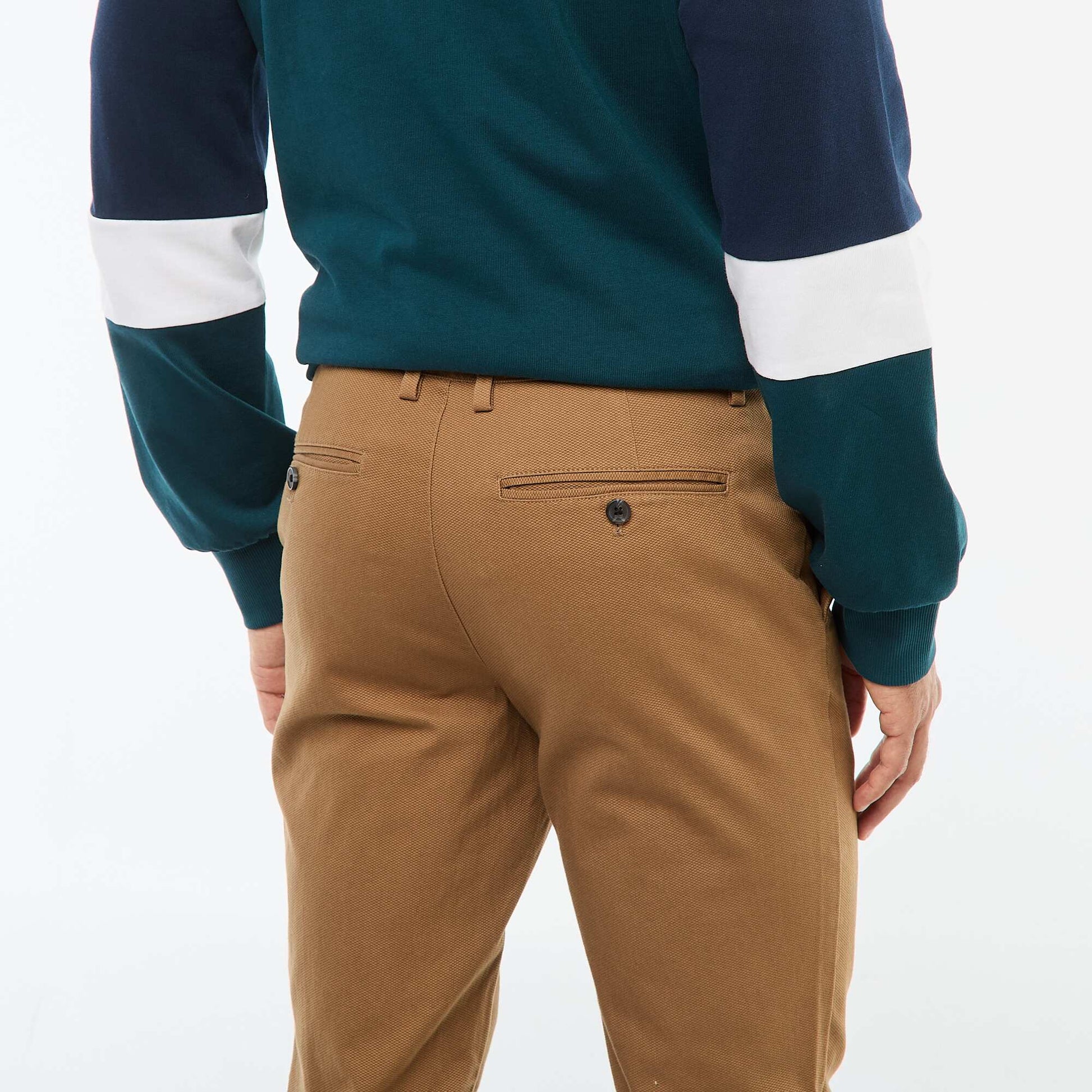 Twill Chino Trousers BROWN