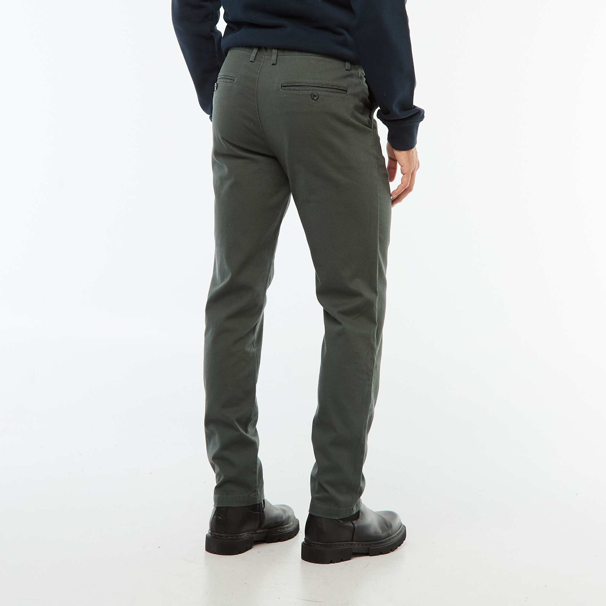 Twill Chino Trousers GREEN