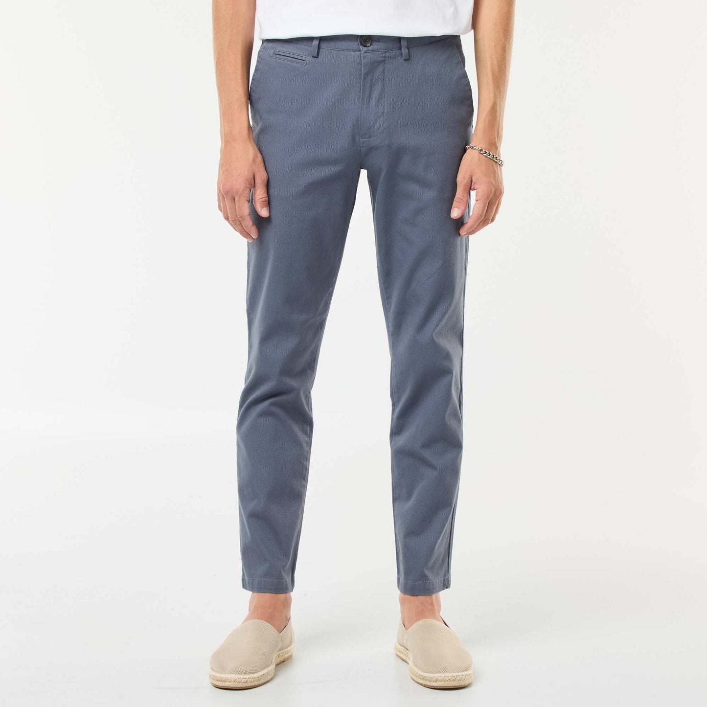 Twill Chino Trousers GREY