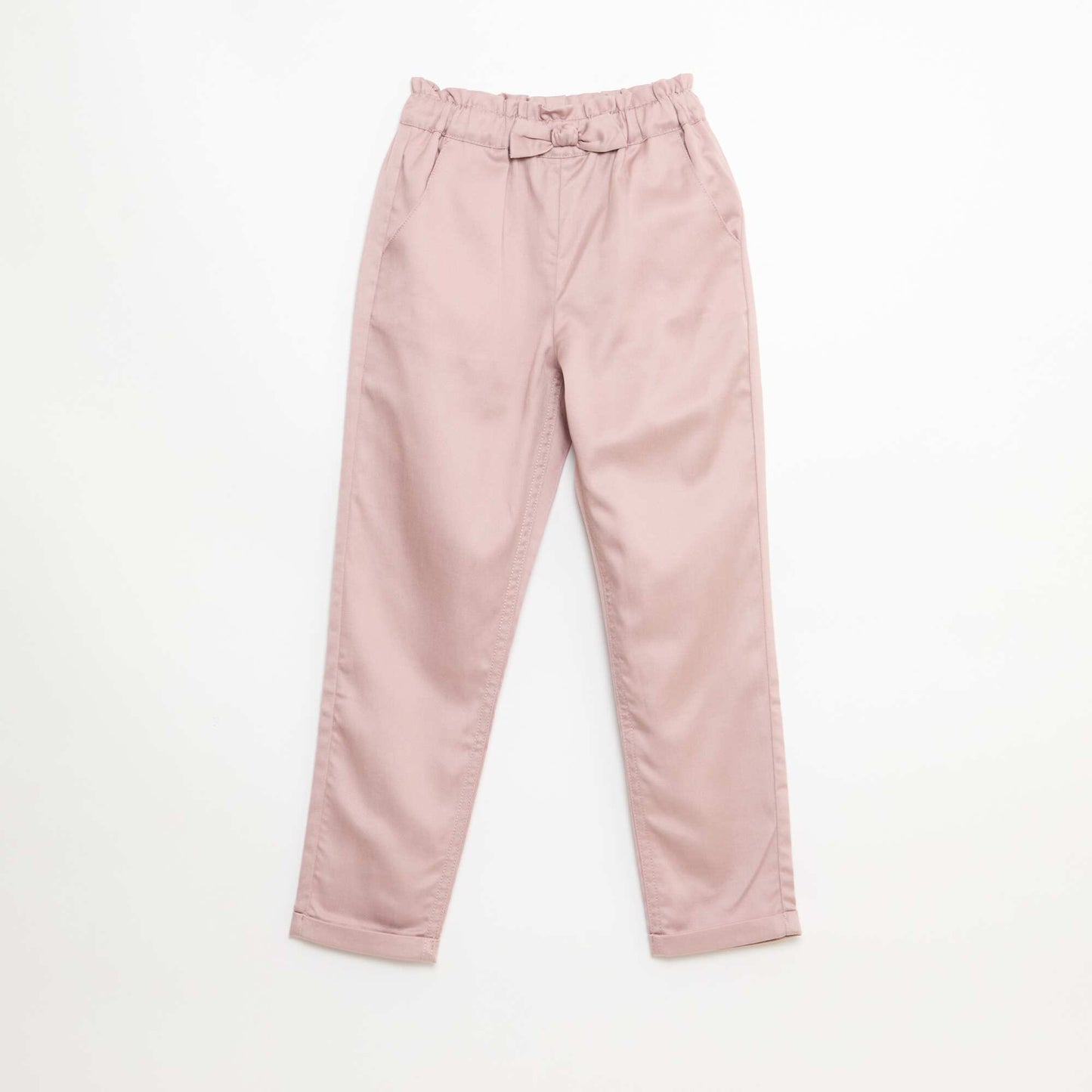 Tencel Trousers with Plain Knot PURPLE