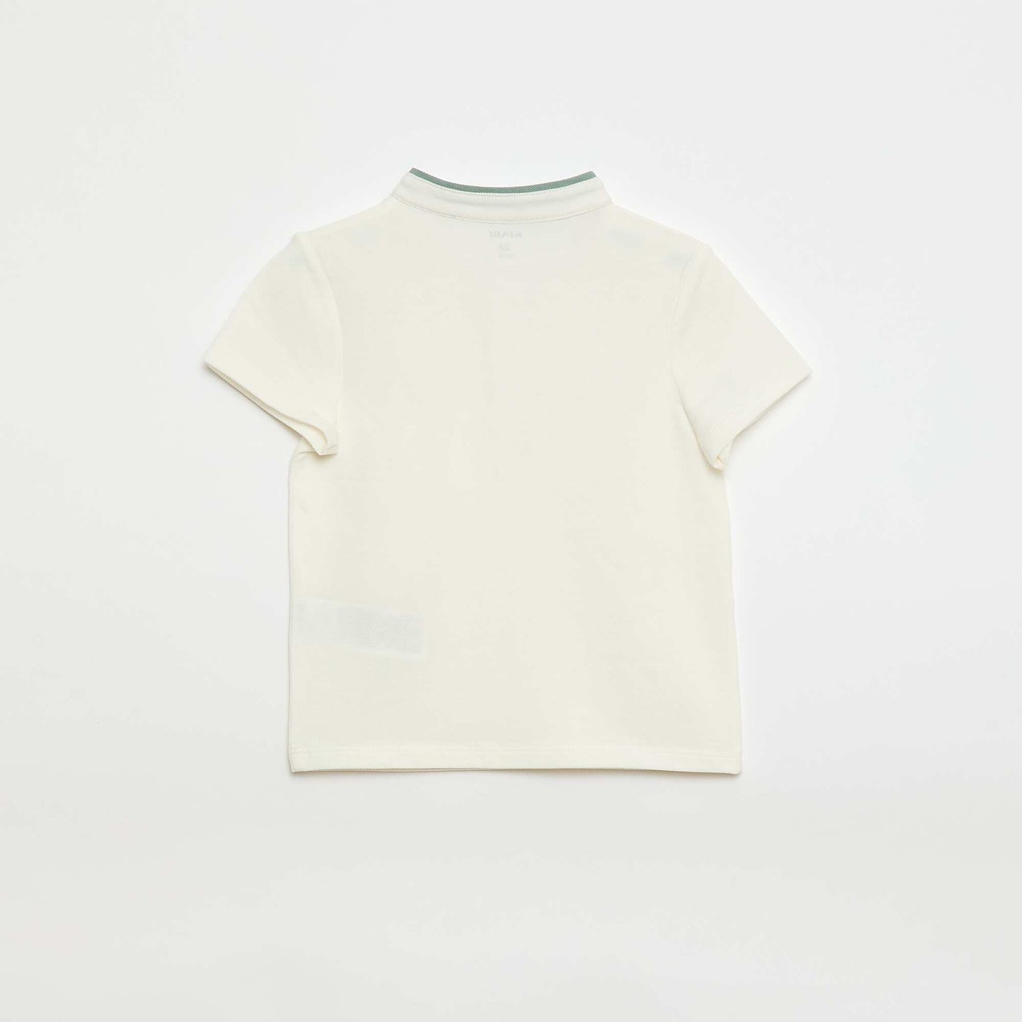 Cotton Piqué Knit T-Shirt WHITE