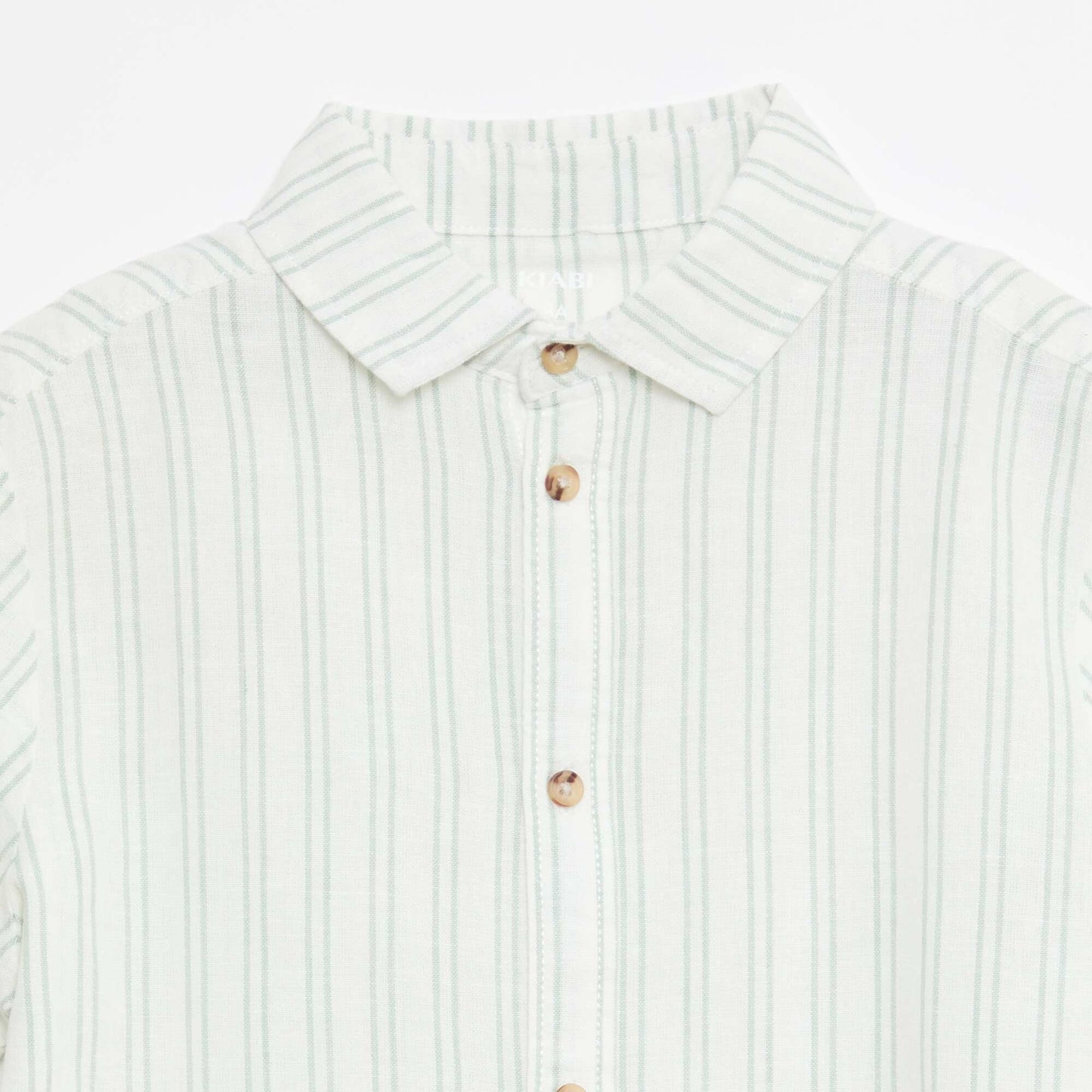 Regular Fit Striped Cotton Shirt WHITE
