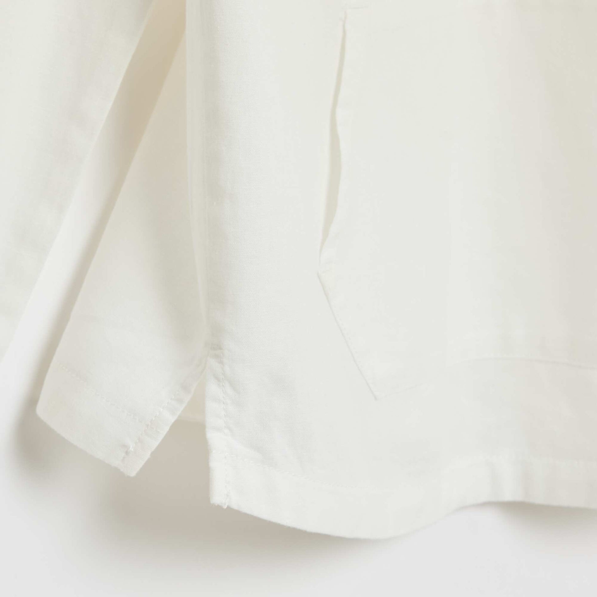 Plain Cotton Regular Fit Hooded Shirt WHITE