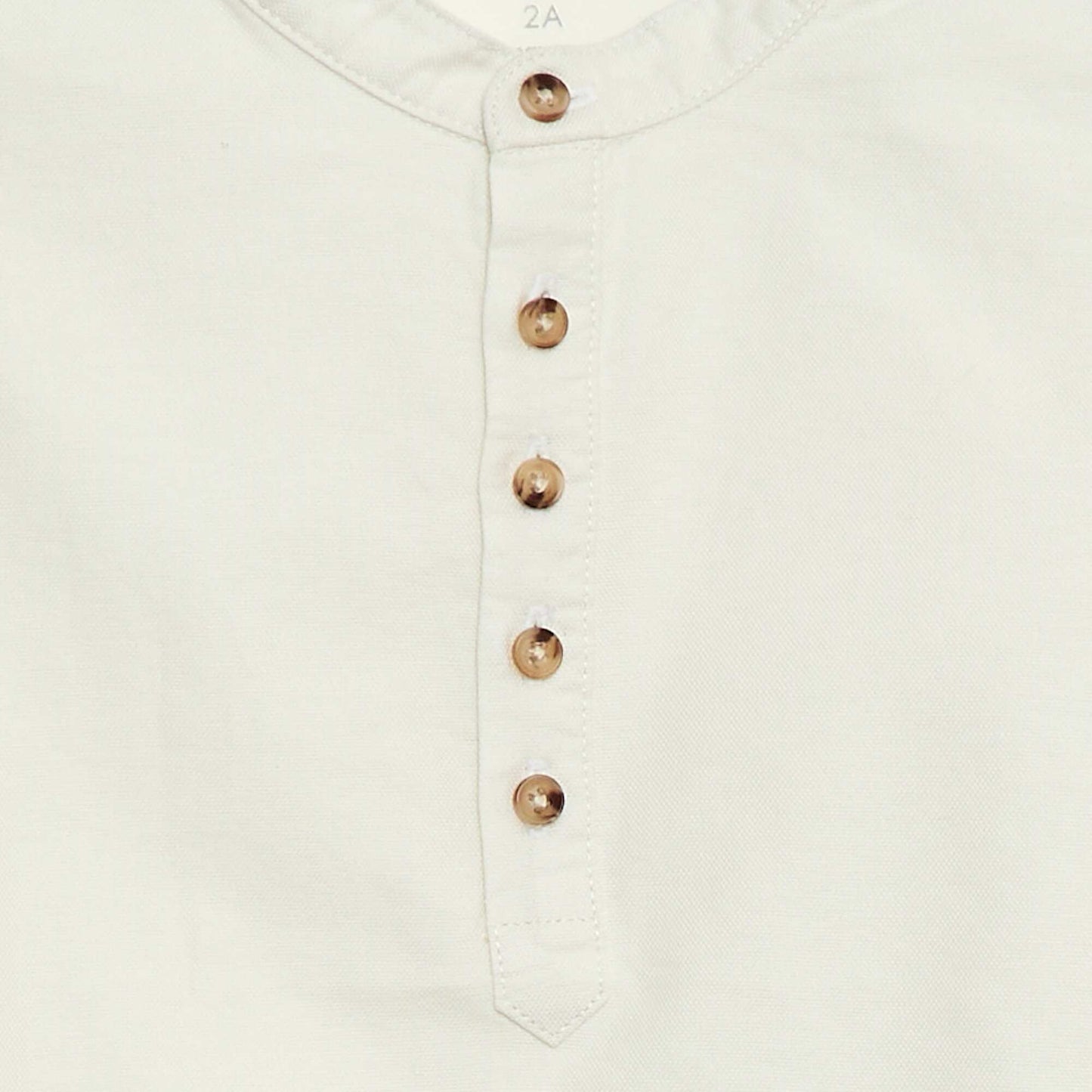 Oxford Mao Collar Shirt WHITE