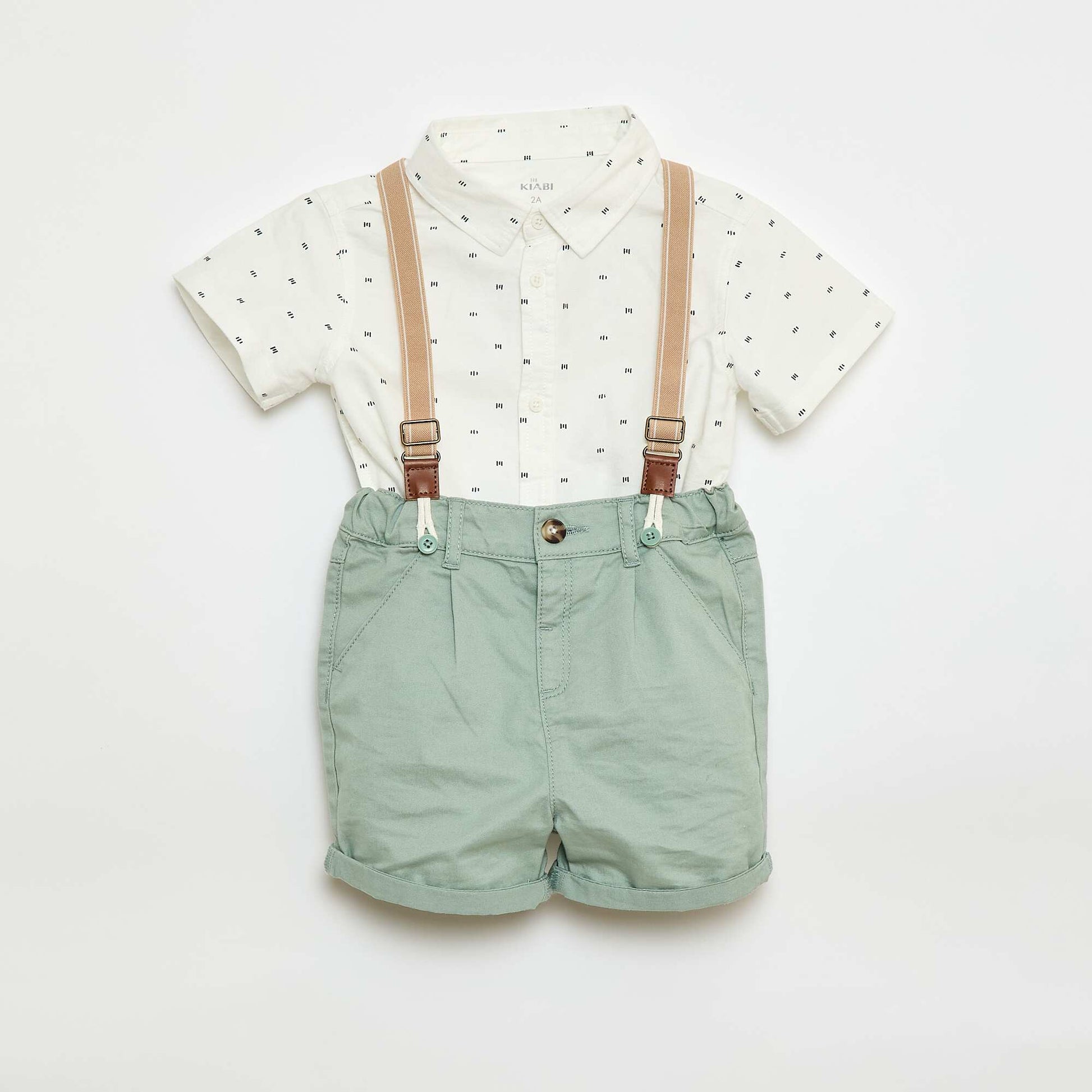 Shirt + Shorts Set - 2 pieces WHITE