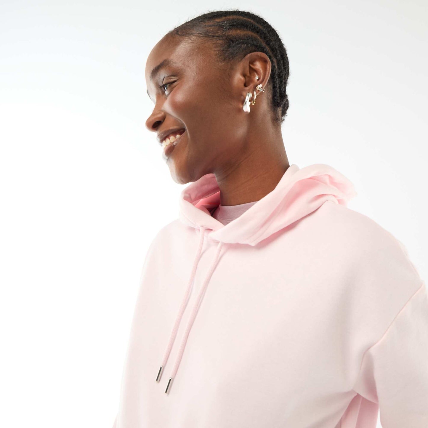 Plain Cotton Hoodie PINK
