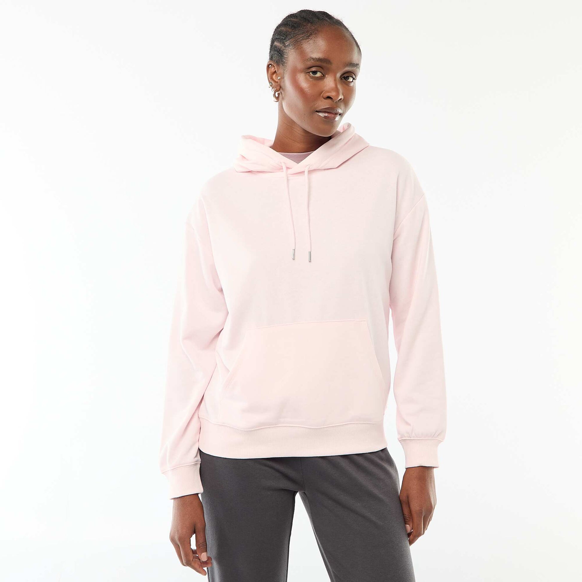 Plain Cotton Hoodie PINK