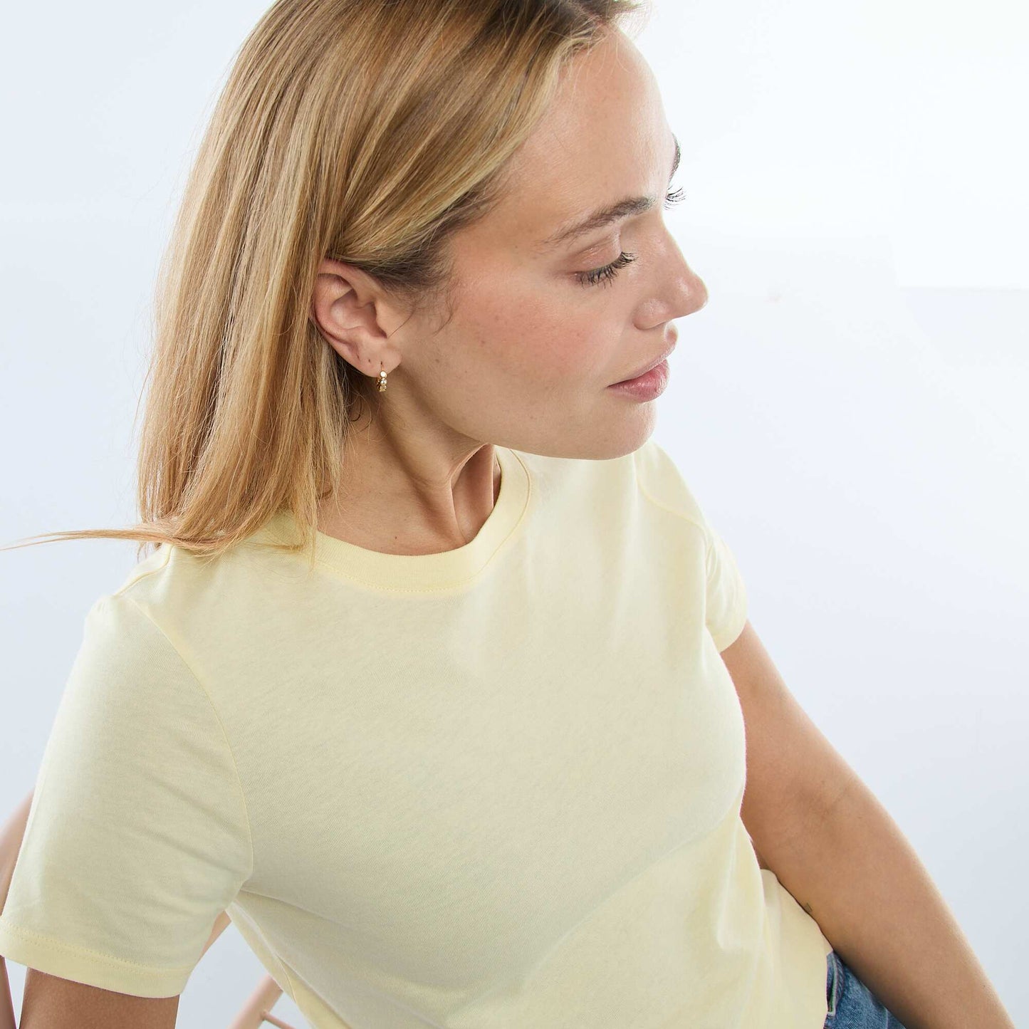 Short-Sleeve Jersey T-Shirt YELLOW