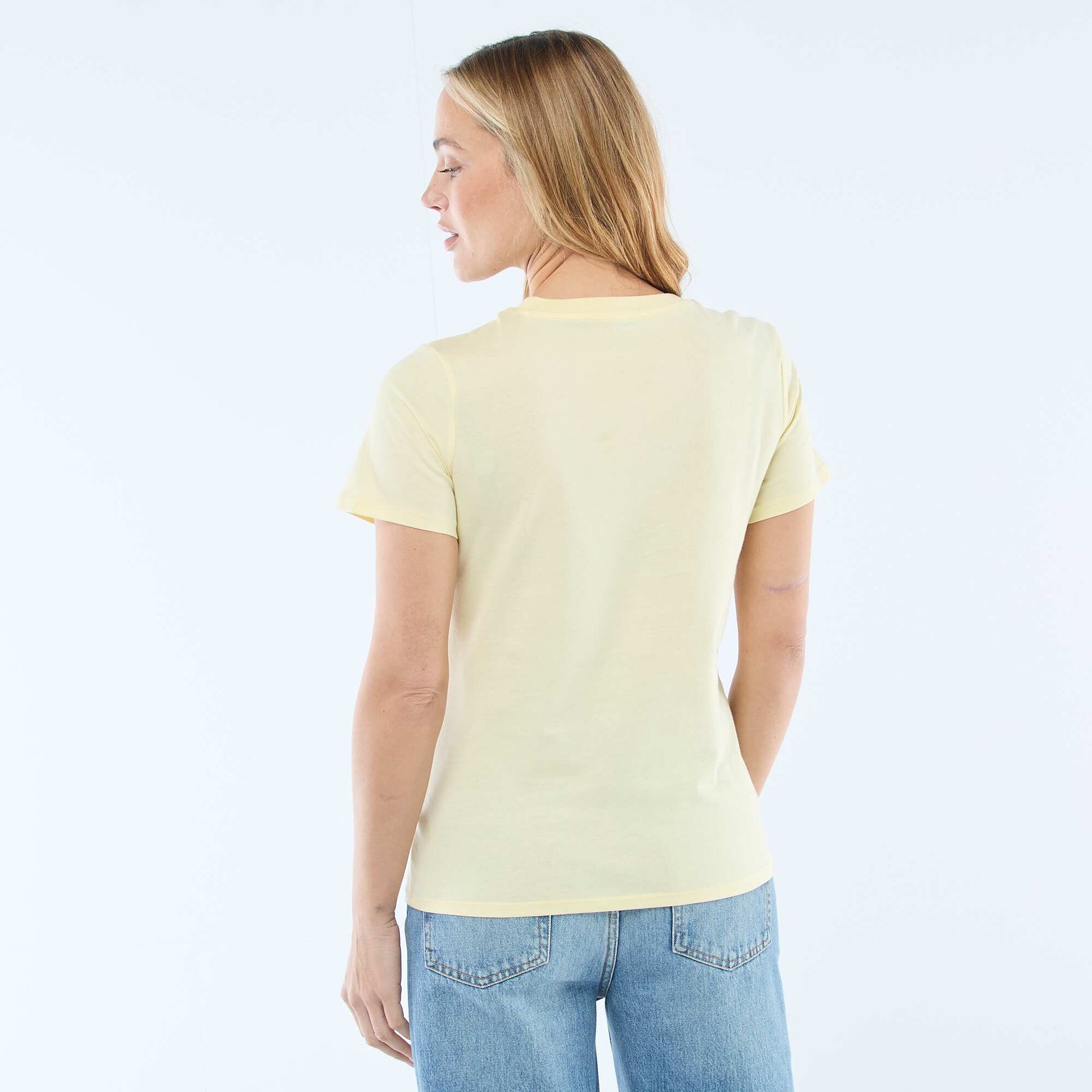 Short-Sleeve Jersey T-Shirt YELLOW
