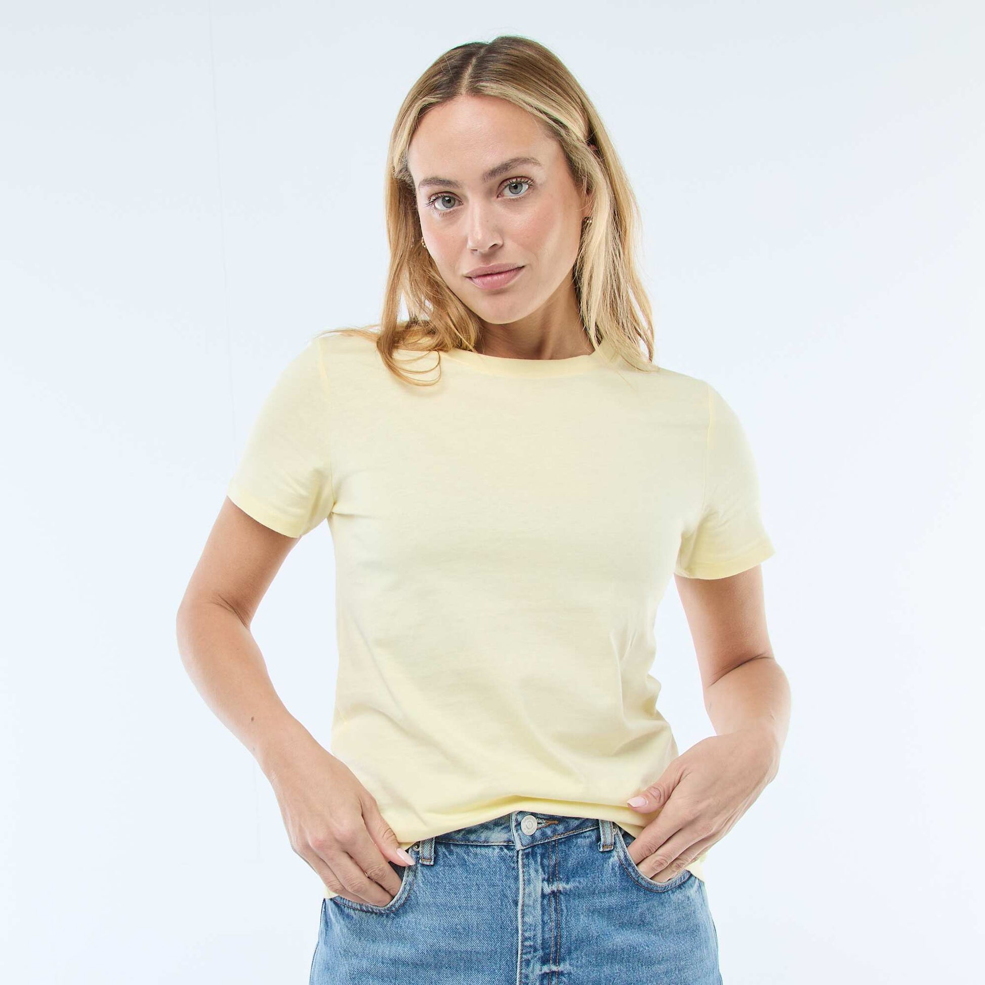 Short-Sleeve Jersey T-Shirt YELLOW