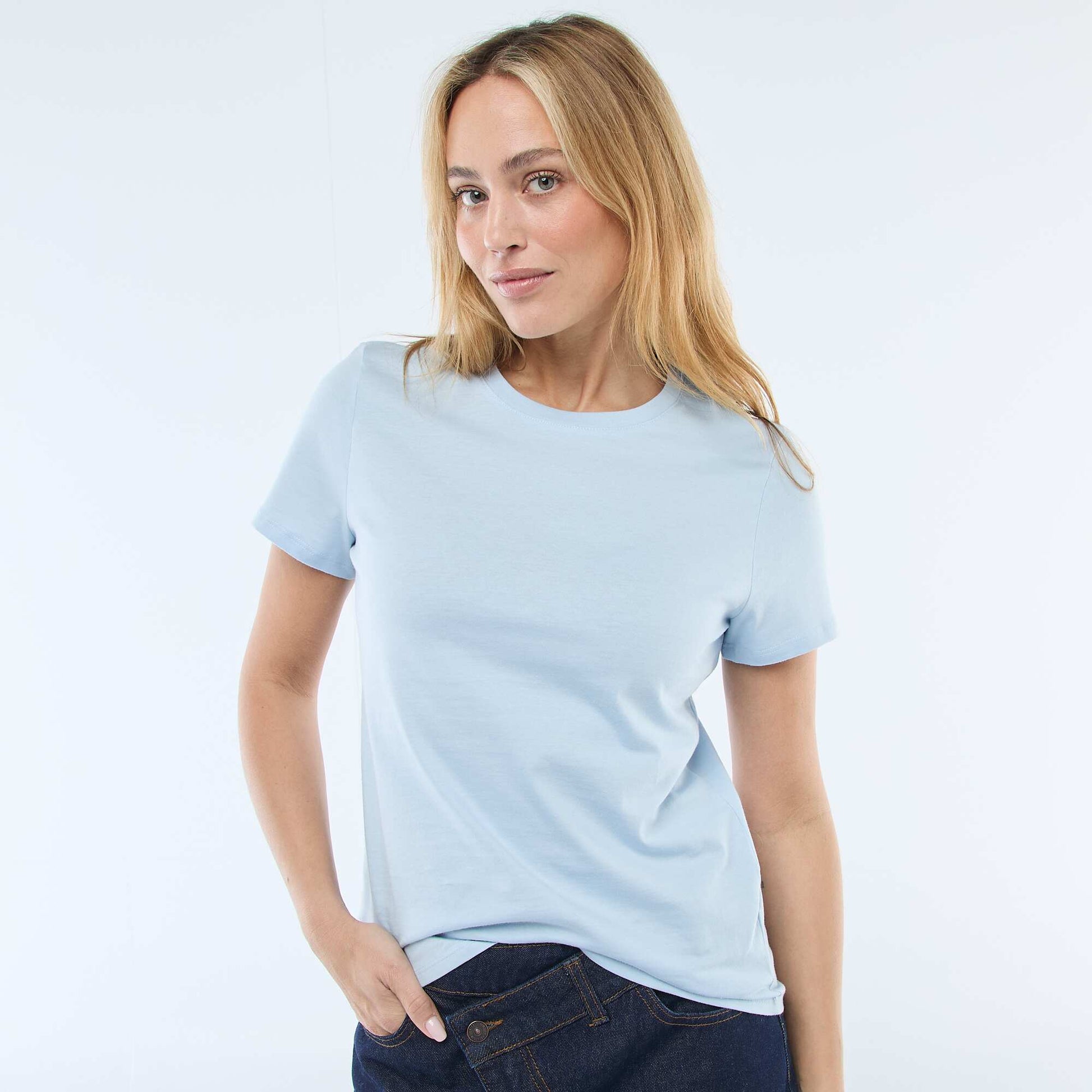 Short-Sleeve Jersey T-Shirt BLUE