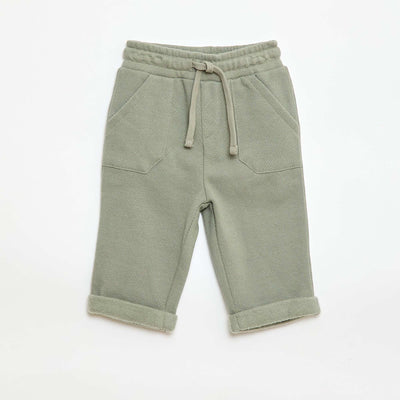 Relaxed Piqué Knit Trousers GREEN