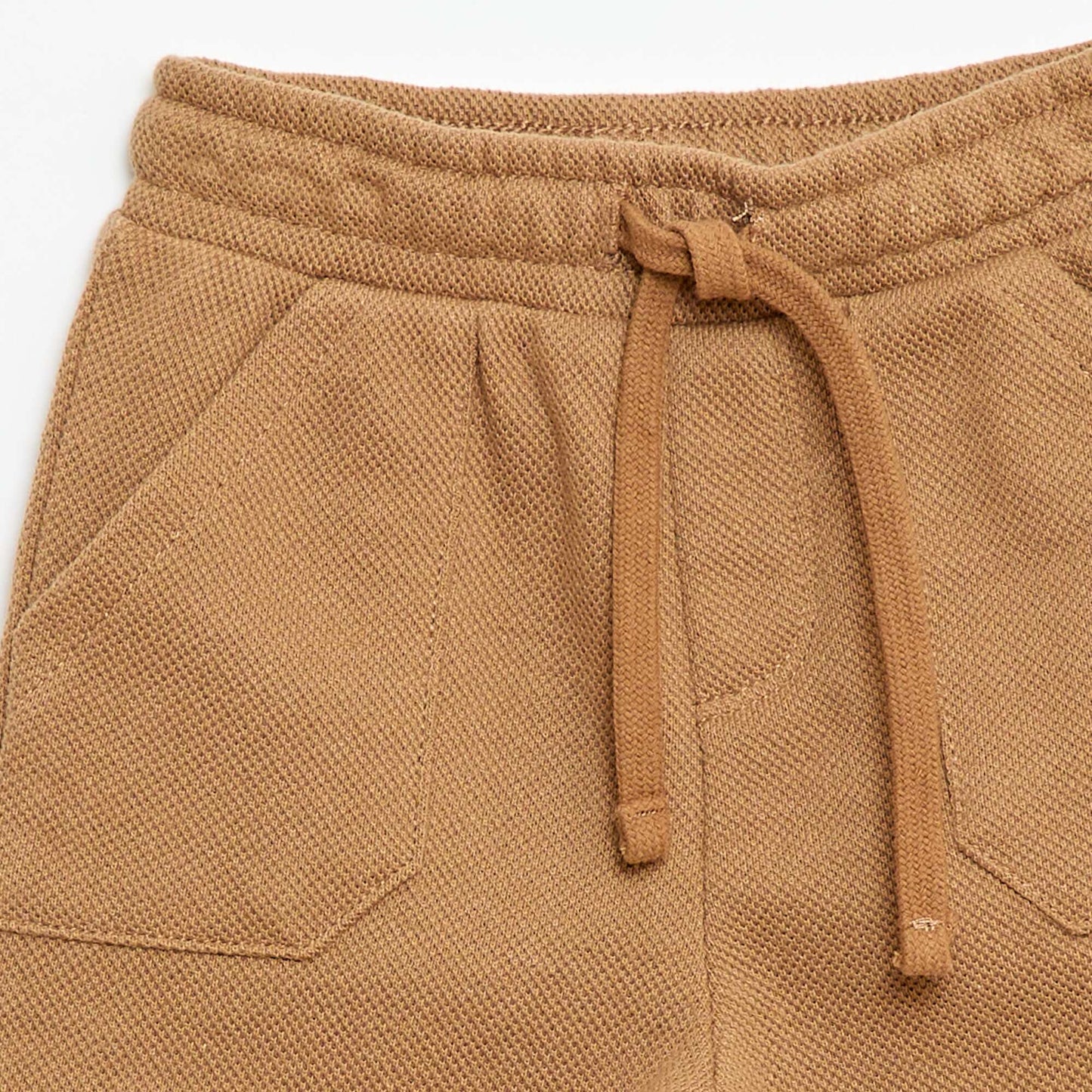 Relaxed Piqué Knit Trousers BEIGE