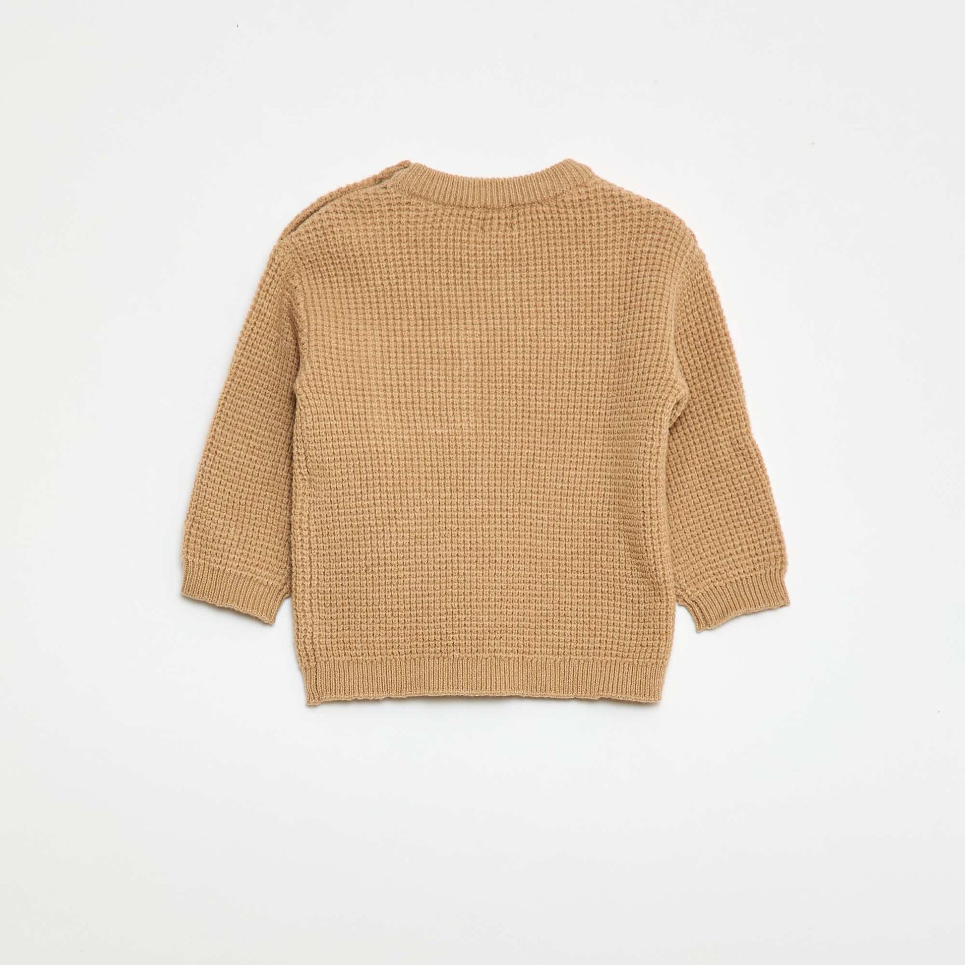 Knit Sweater + Pants Set - 2 Pieces BEIGE