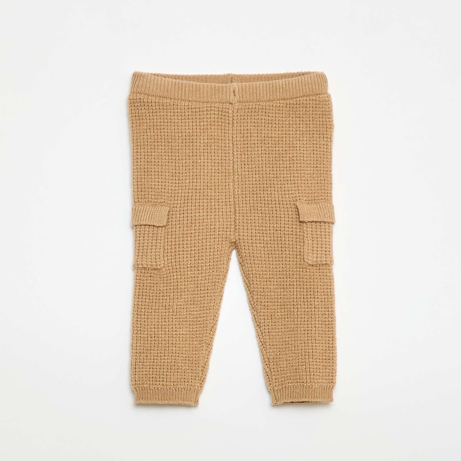 Knit Sweater + Pants Set - 2 Pieces BEIGE