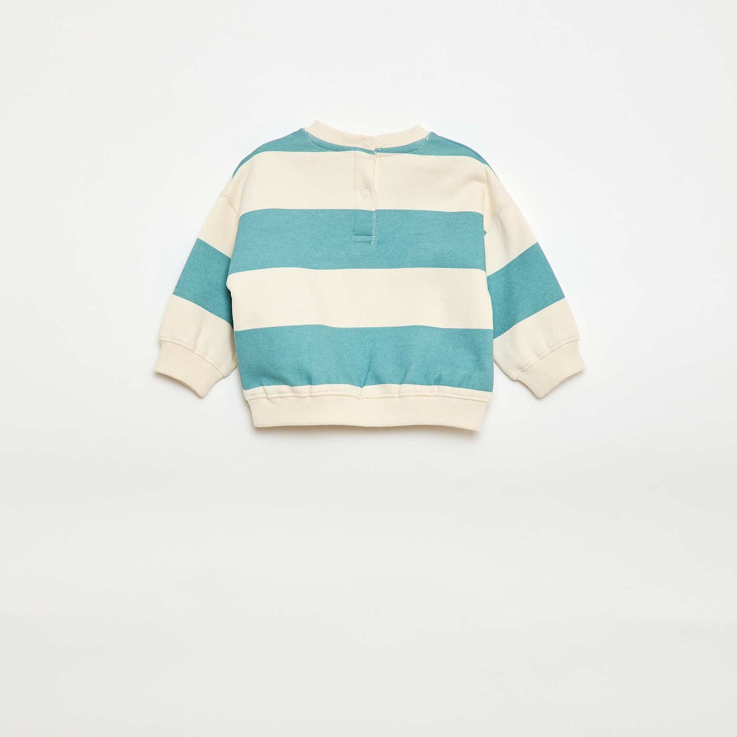 Embroidered Fleece Sweatshirt BLUE