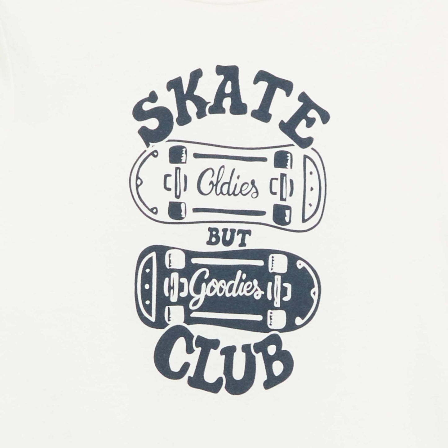 Printed Message T-Shirt WHITE