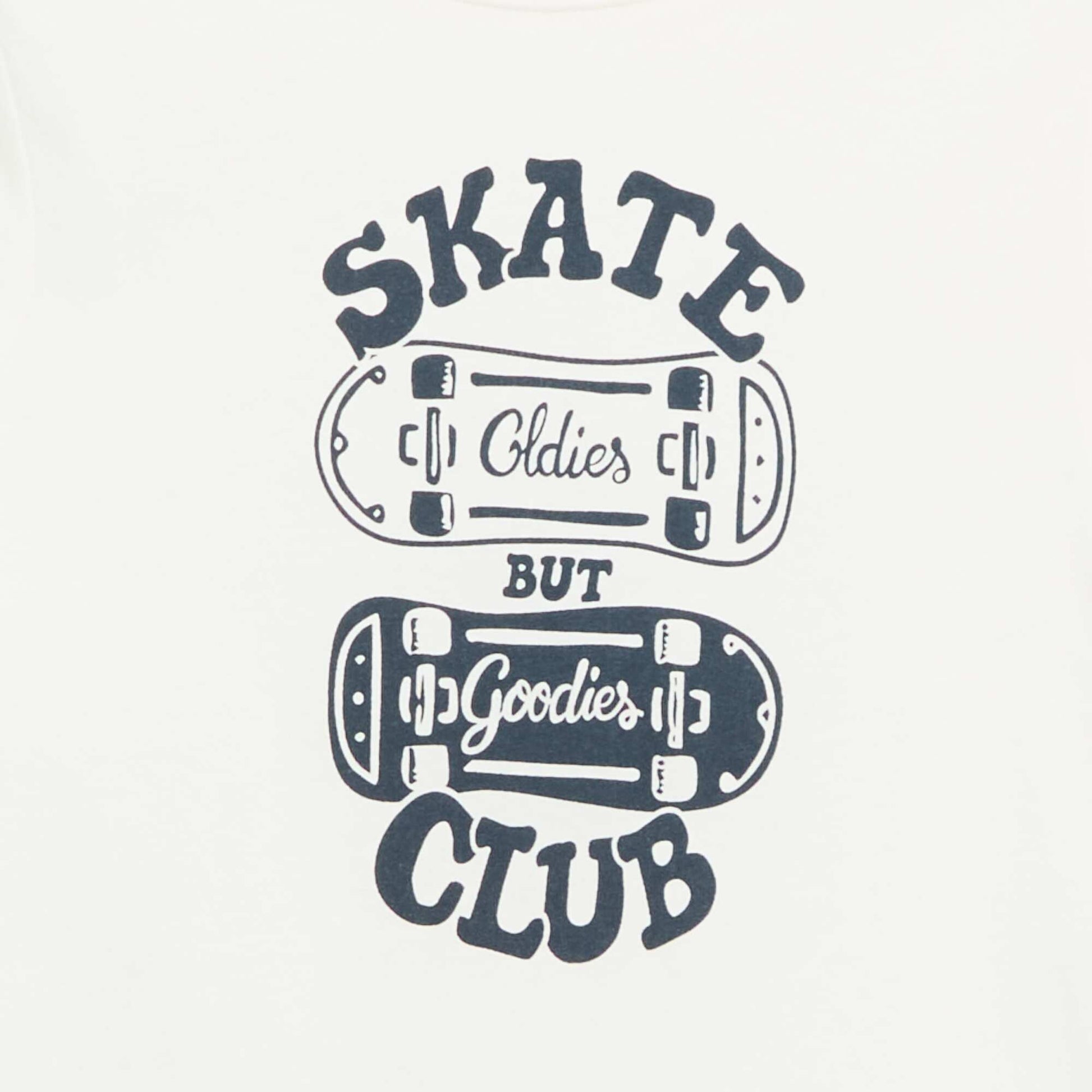 Printed Message T-Shirt WHITE