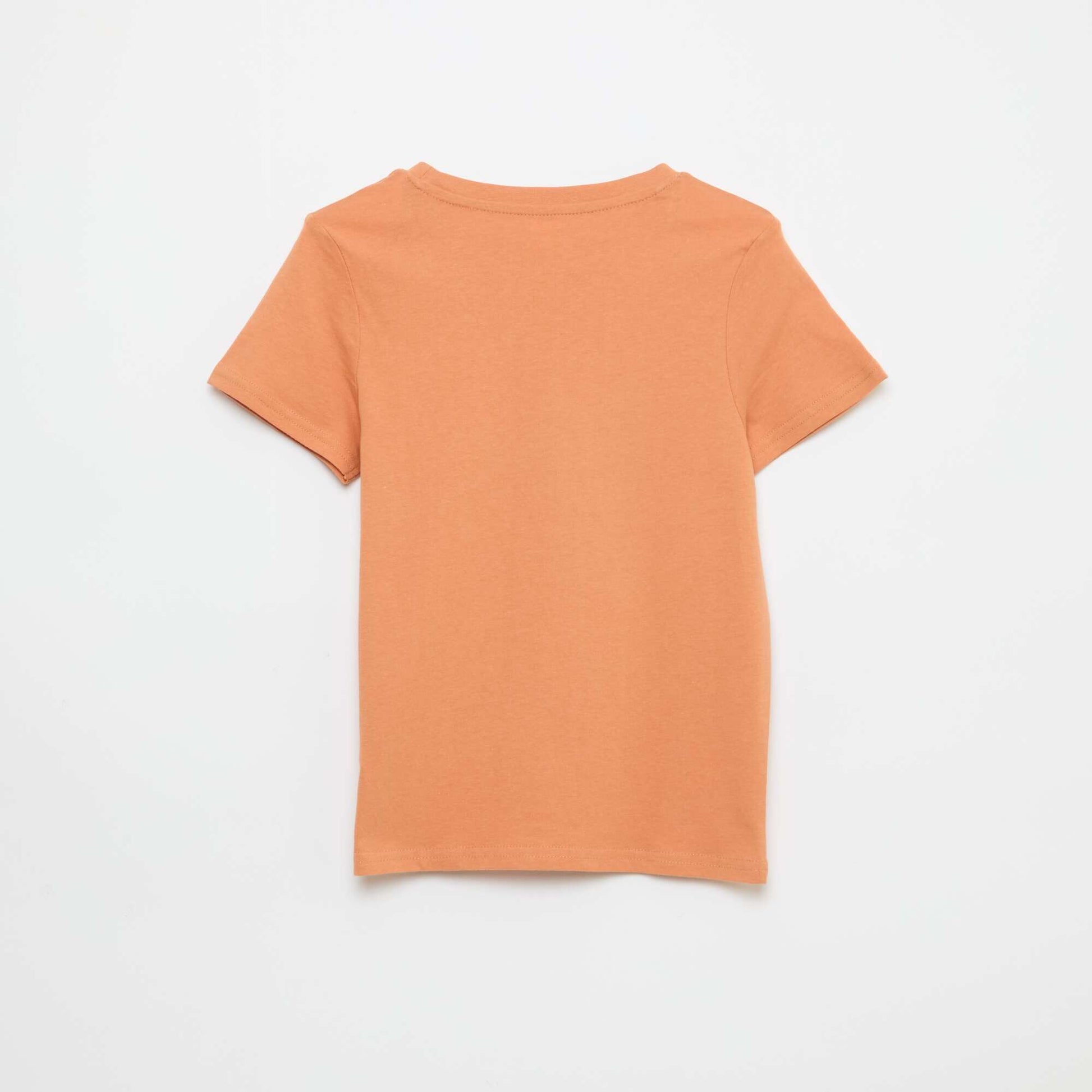 Printed Message T-Shirt BROWN