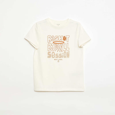 Printed Message T-Shirt WHITE