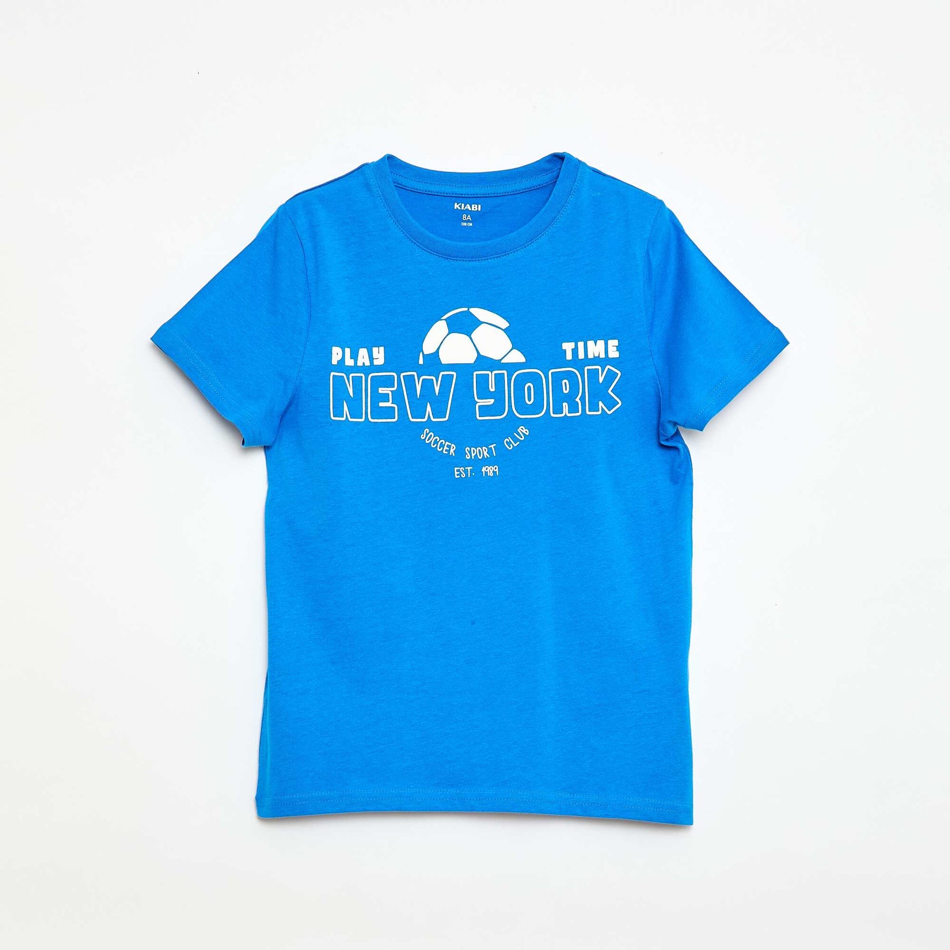 Printed Message T-Shirt BLUE