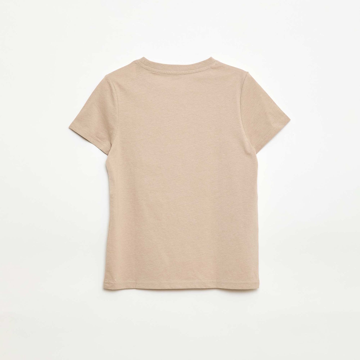 Printed Message T-Shirt BEIGE