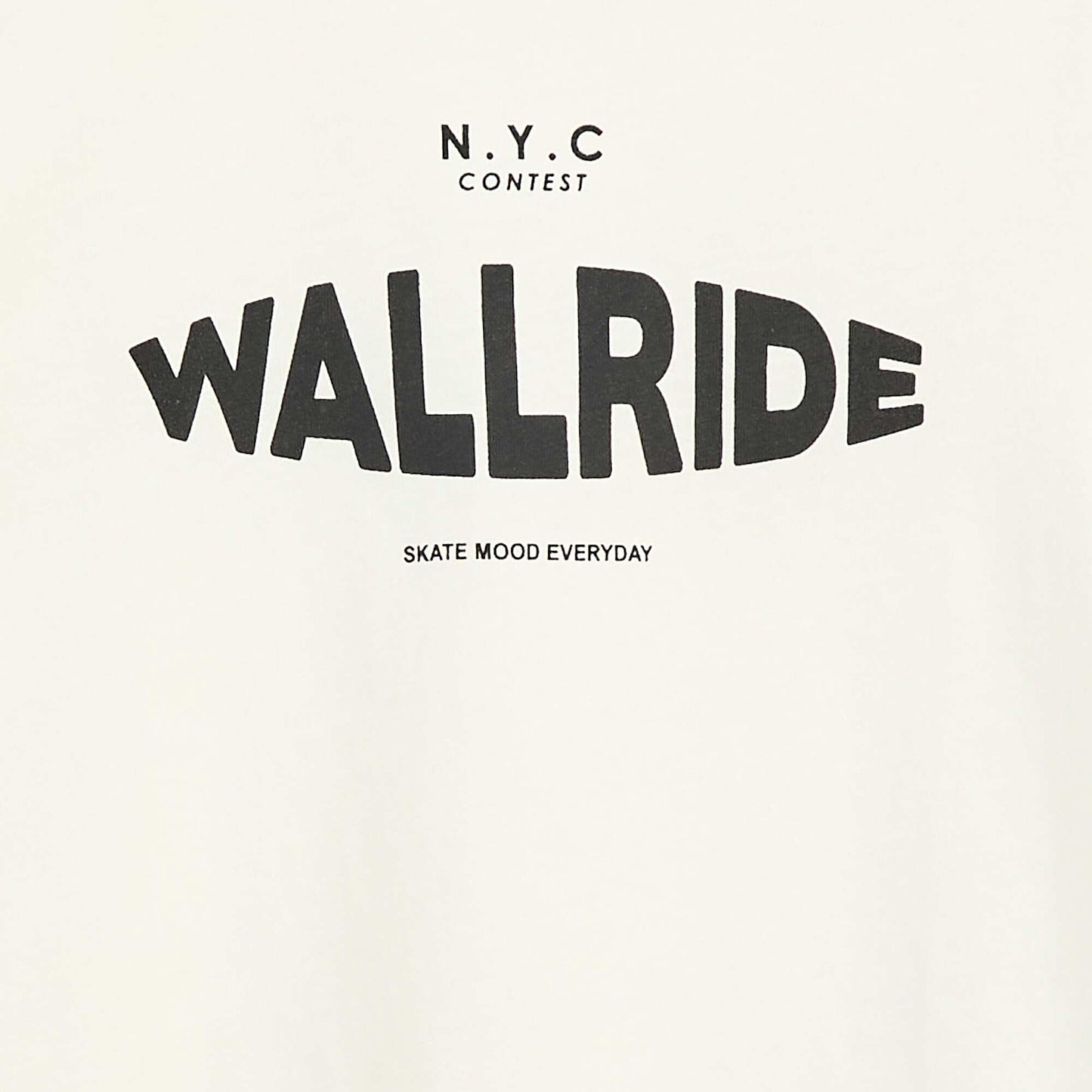Printed Message T-Shirt WHITE