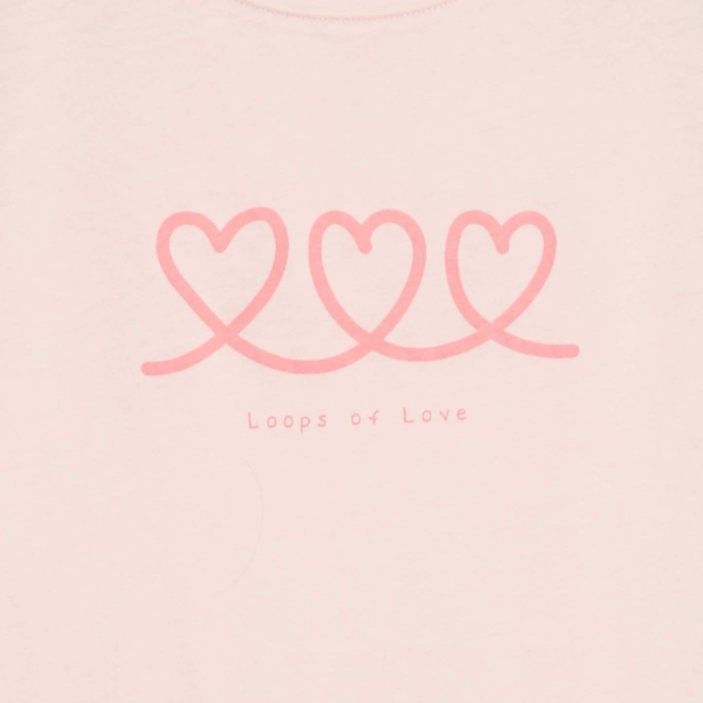 Short-Sleeved Printed Message T-Shirt PINK
