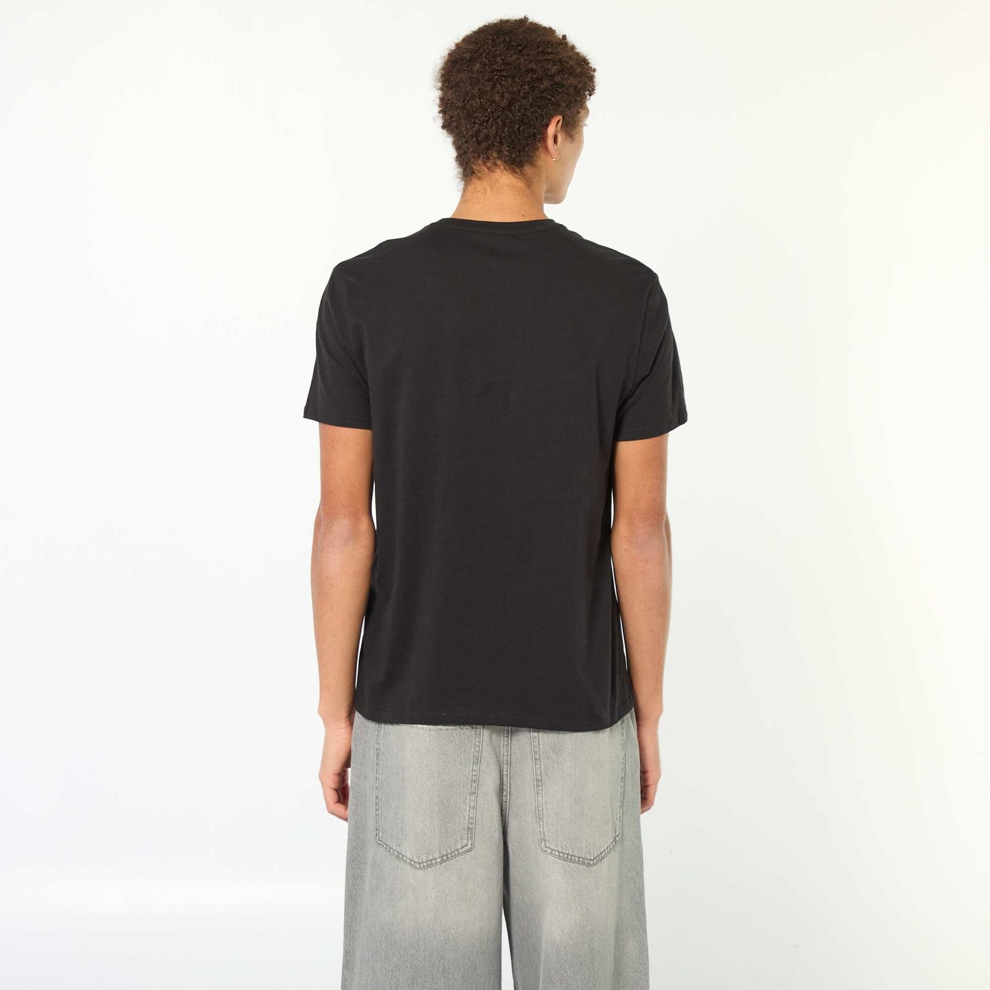 Printed Cotton T-Shirt BLACK