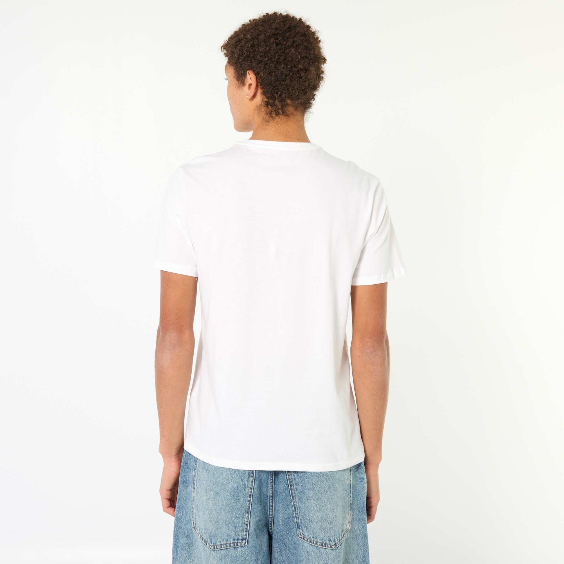 Printed Cotton T-Shirt WHITE