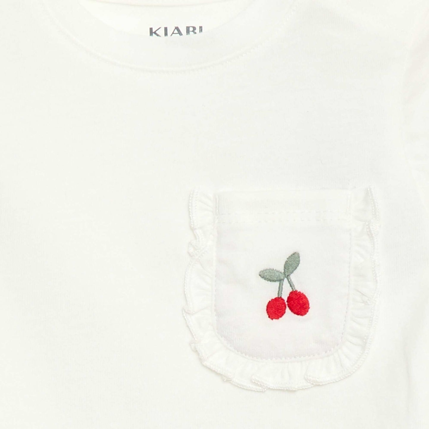 T-shirt with decorative pocket WHITE