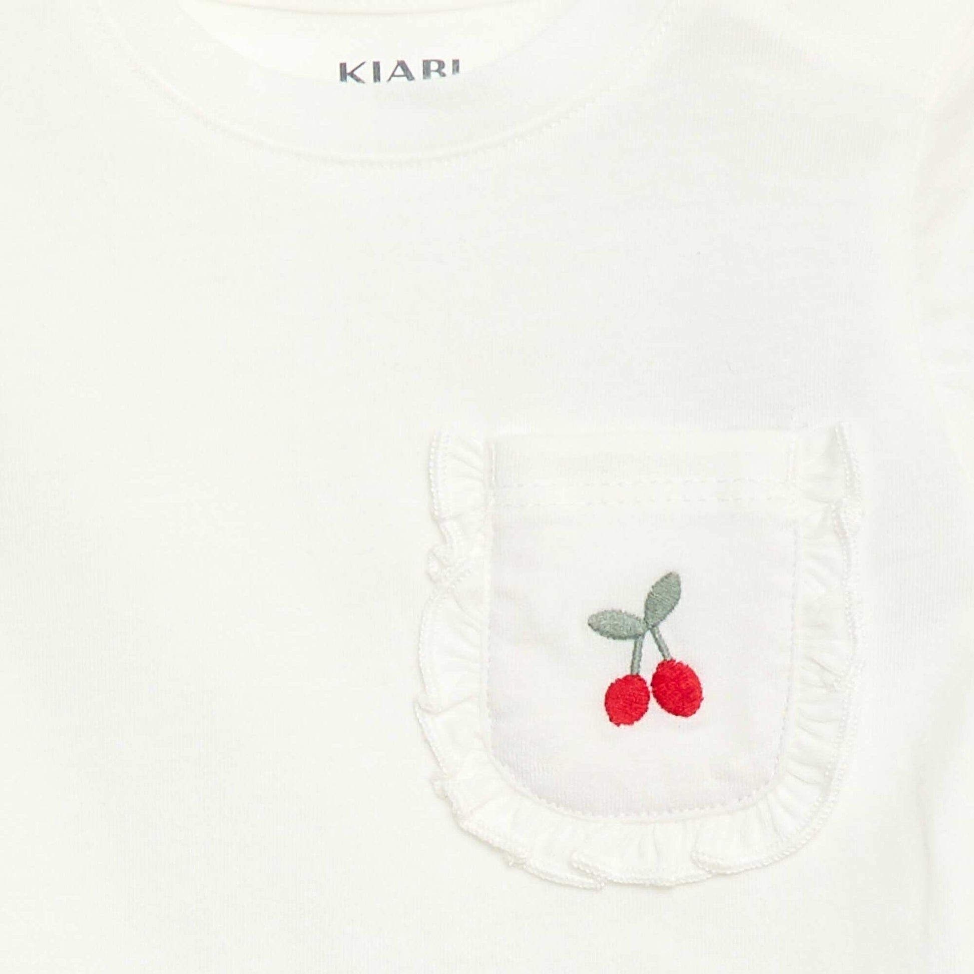 T-shirt with decorative pocket WHITE