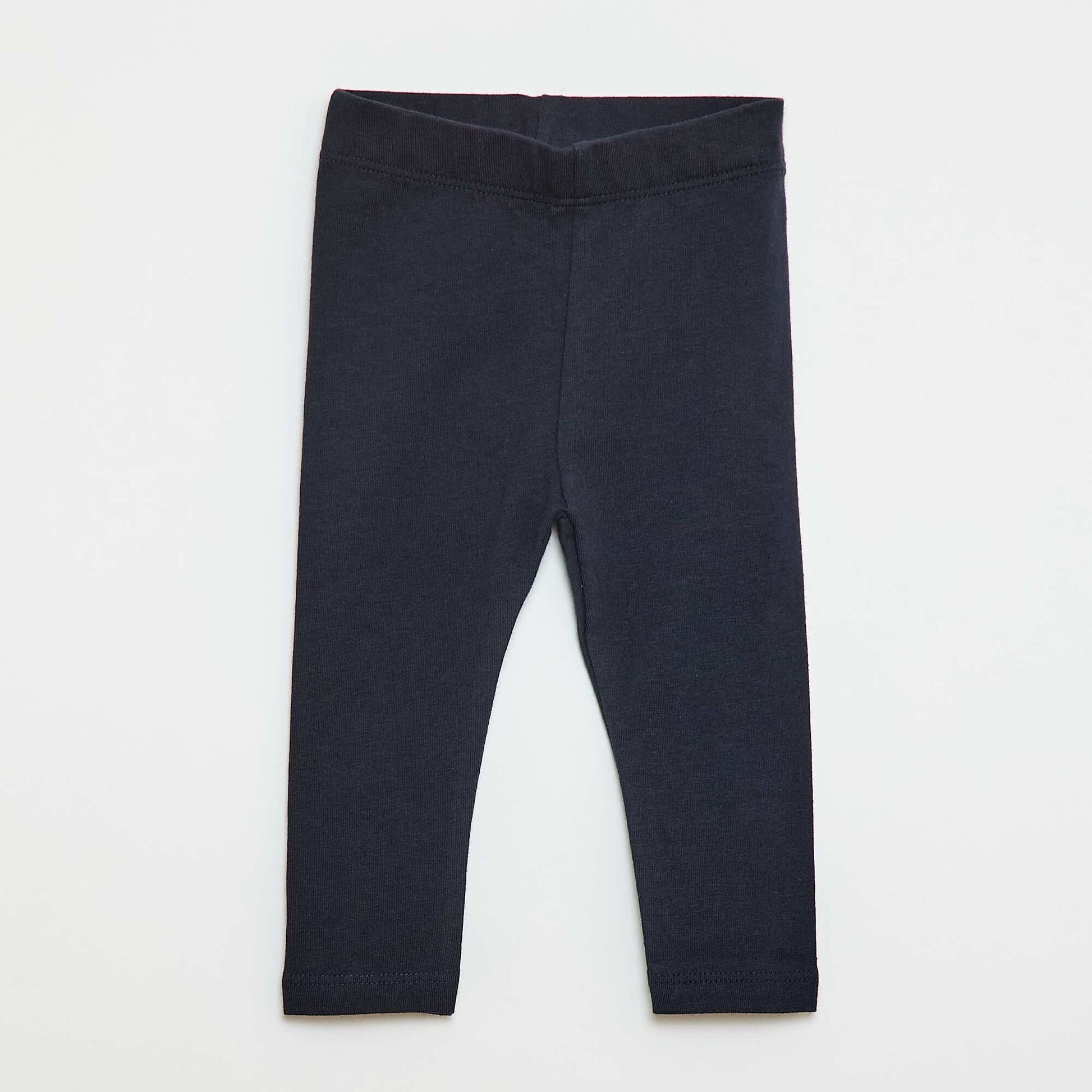 Plain Long Leggings BLUE