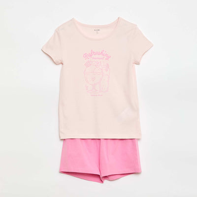 Short pajama set - 2 pieces PINK