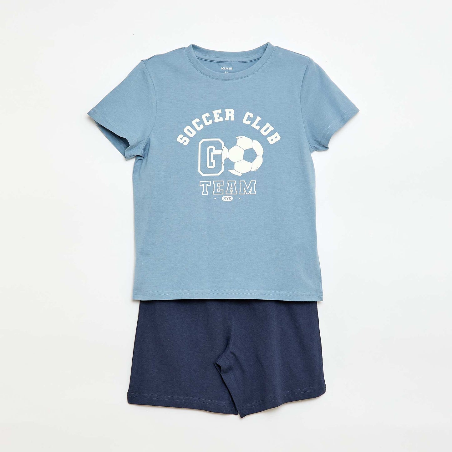 2-Piece Short & T-Shirt Pajama Set BLUE